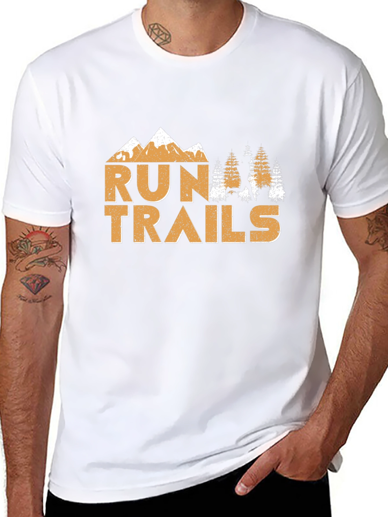 Run Trails Graphic Tee - Adventure Awaits!