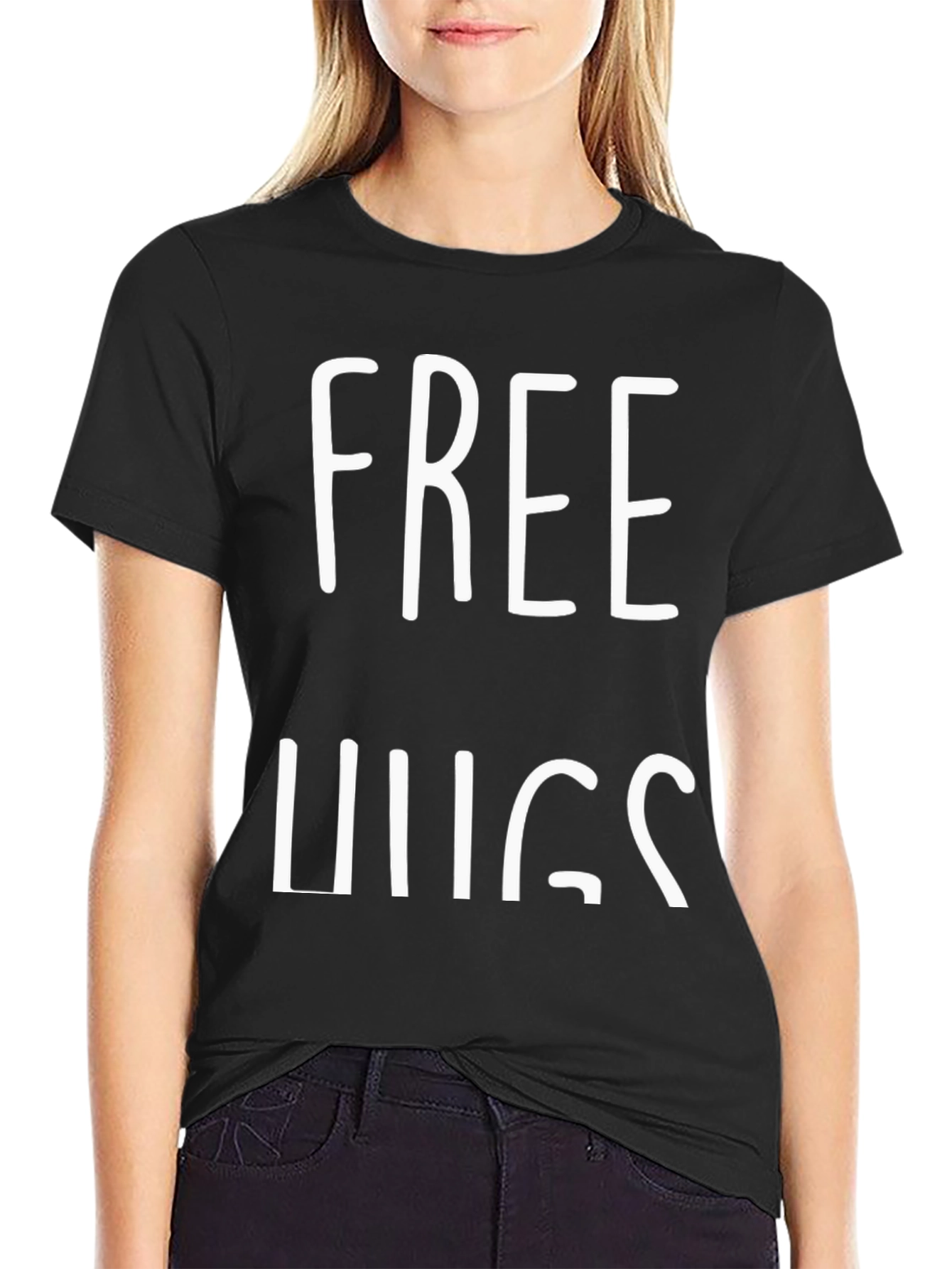 Free Hugs Graphic Tee - Soft Cotton Blend