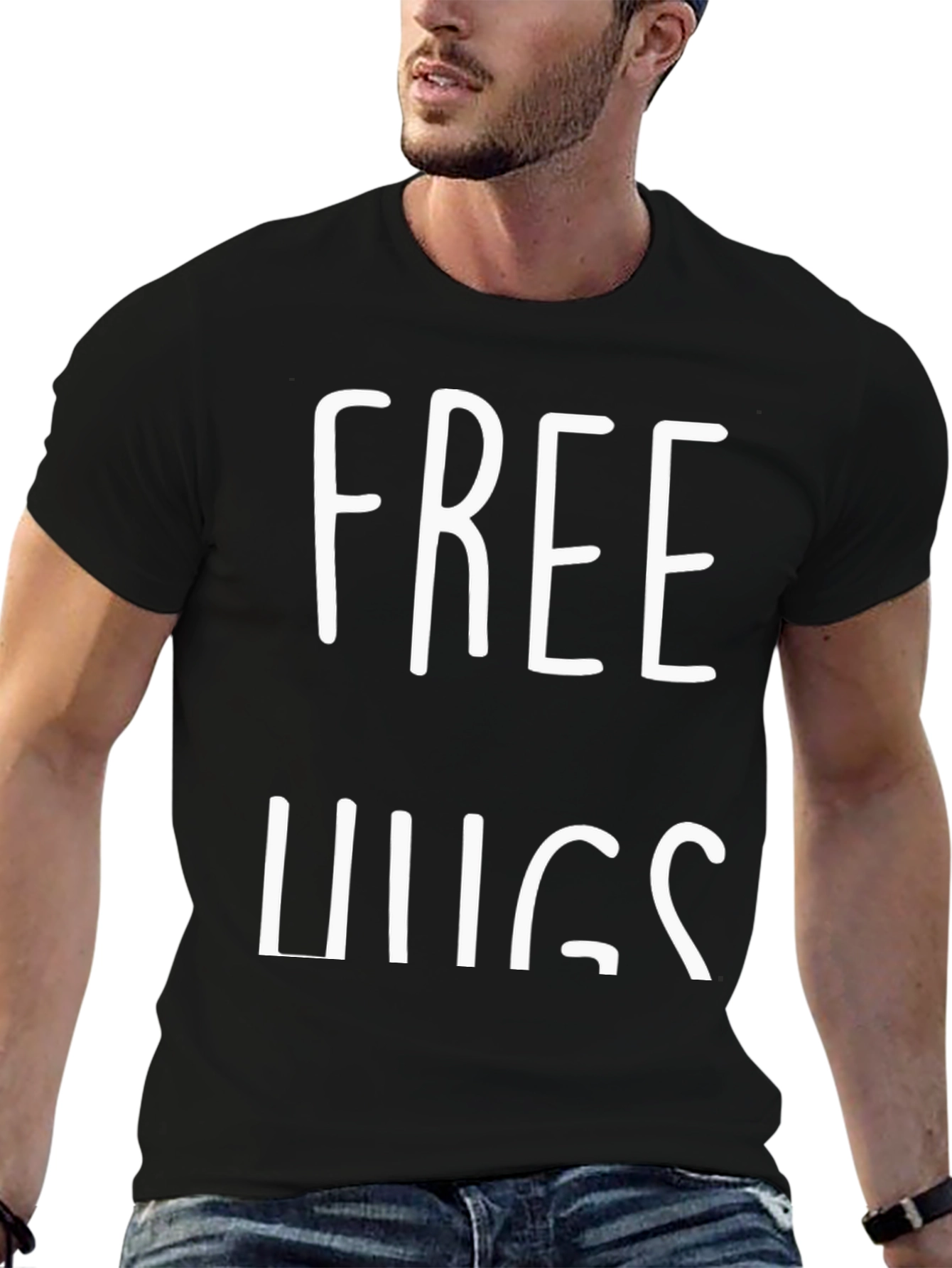 Free Hugs Graphic Tee - Soft Cotton Blend