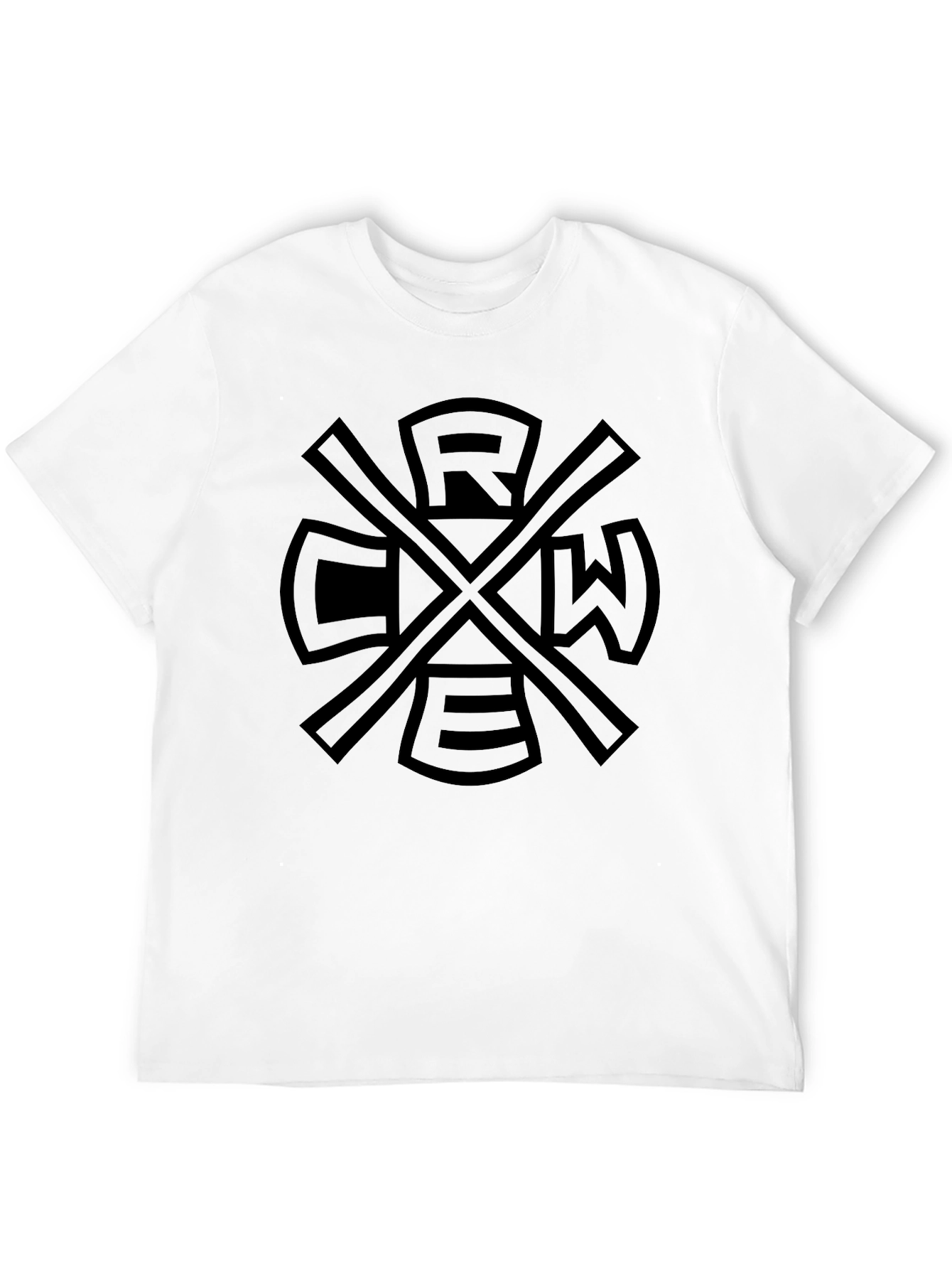 Crew Graphic Tee - Black Cotton Blend