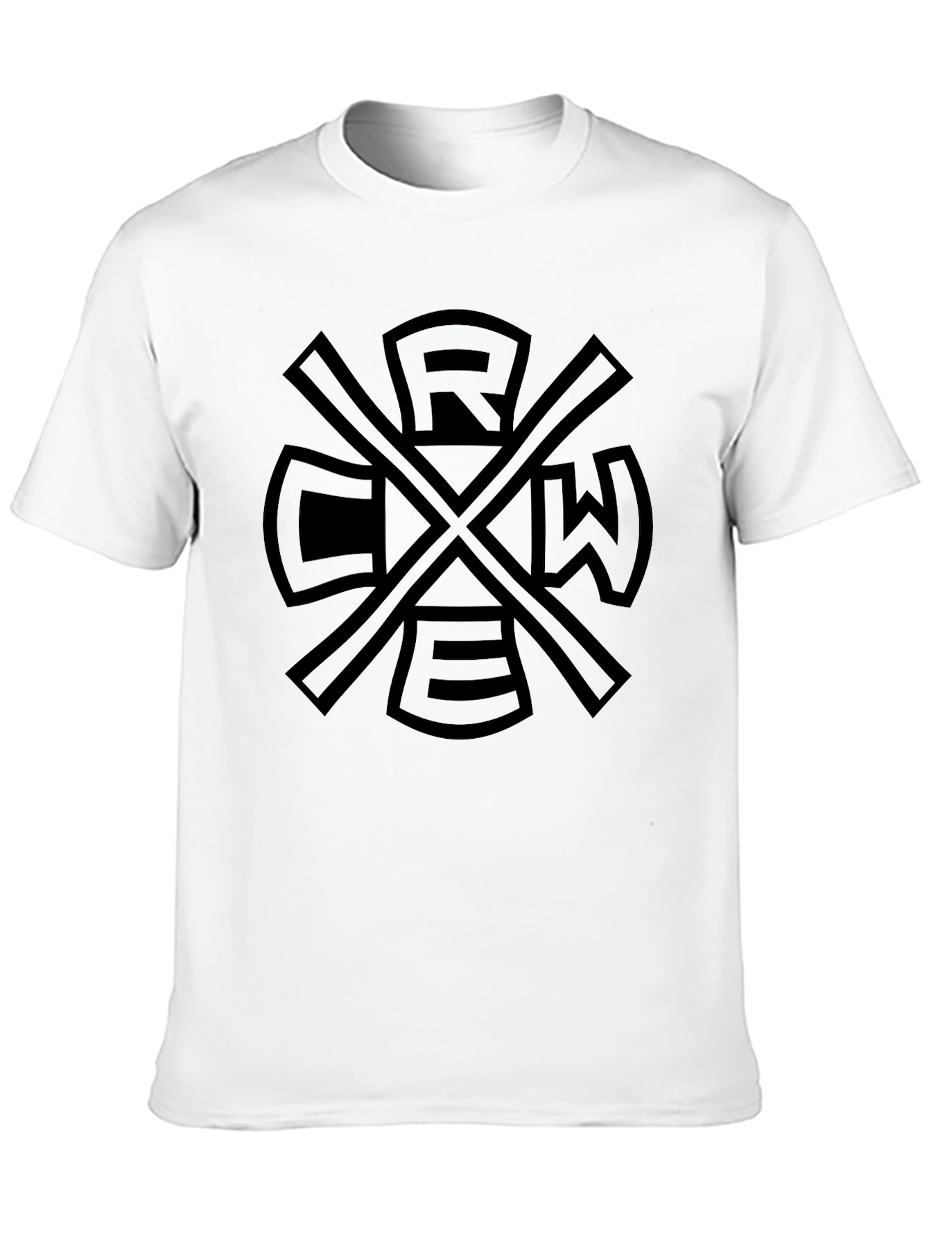 Crew Graphic Tee - Black Cotton Blend
