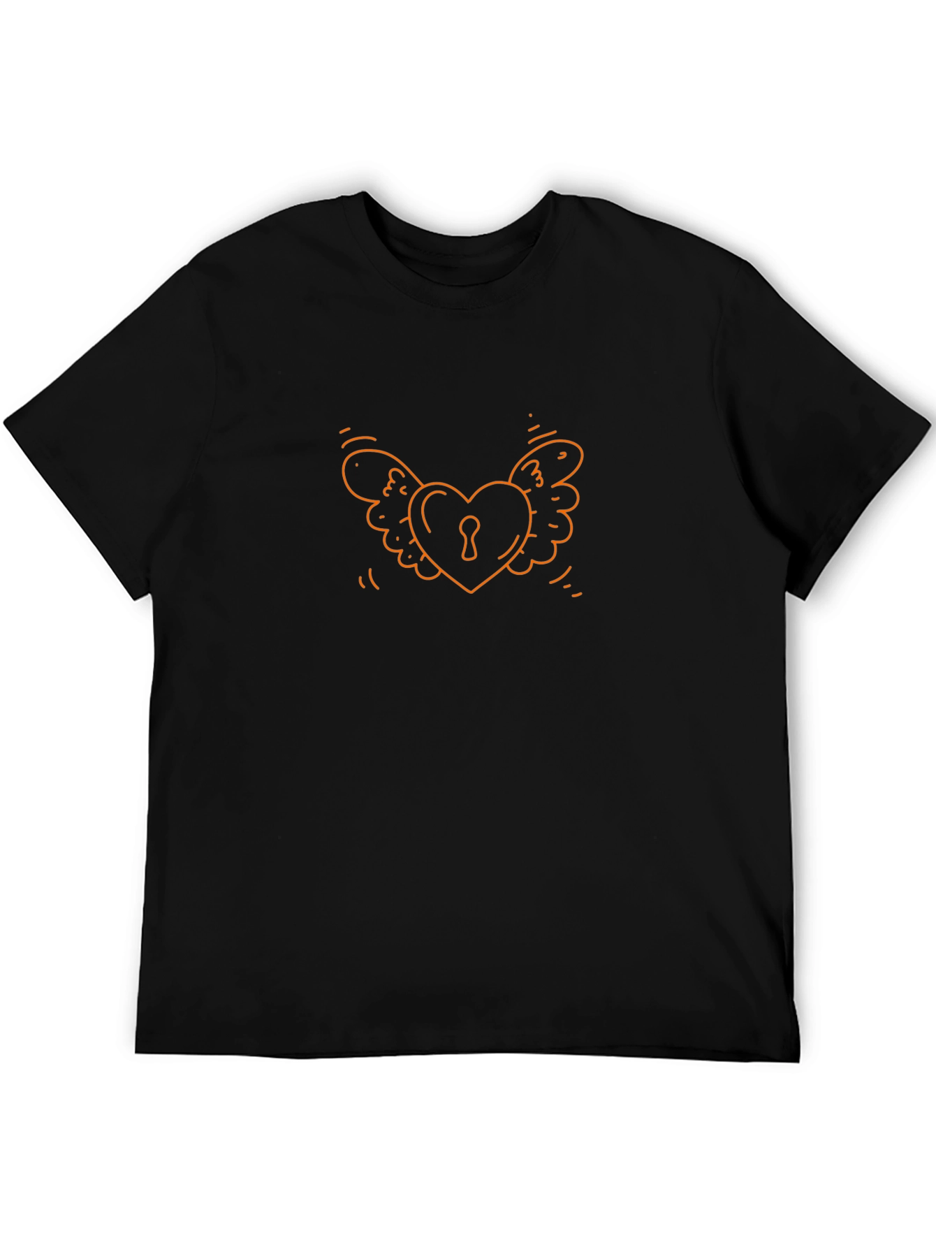 Heart Lock & Wings Graphic Tee