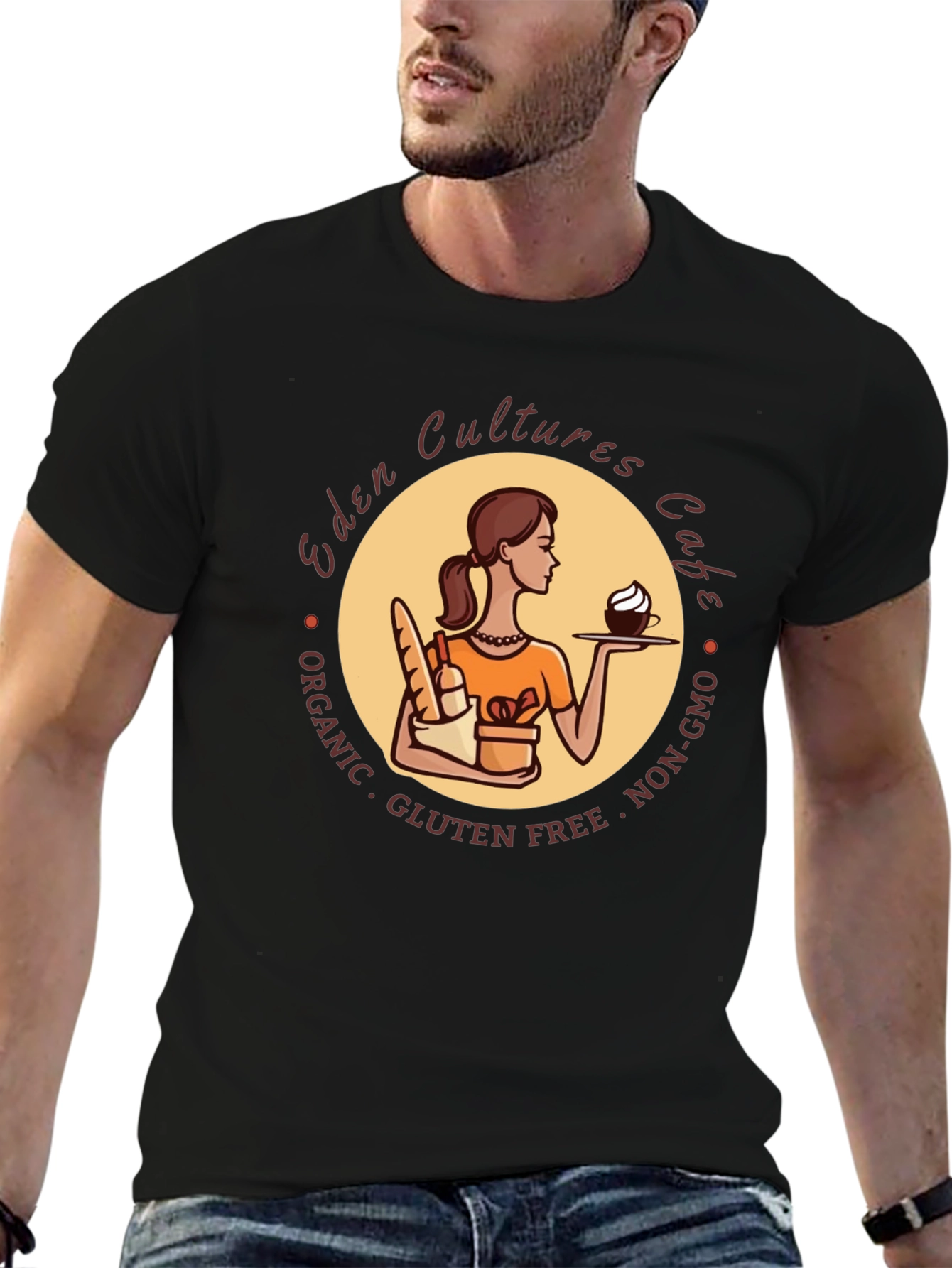 Eden Cultures Cafe Graphic T-Shirt