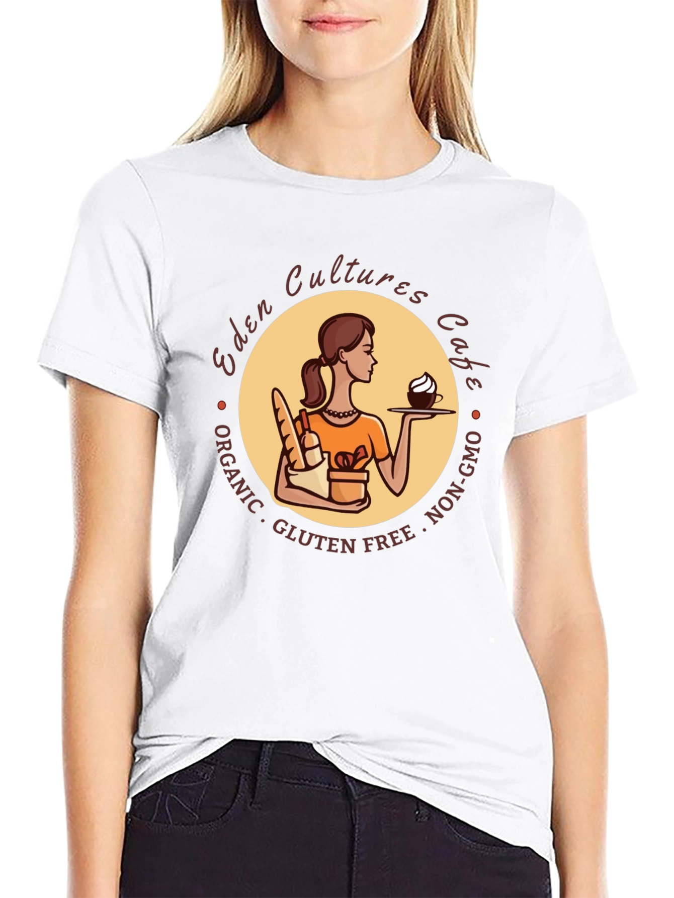 Eden Cultures Cafe Graphic T-Shirt