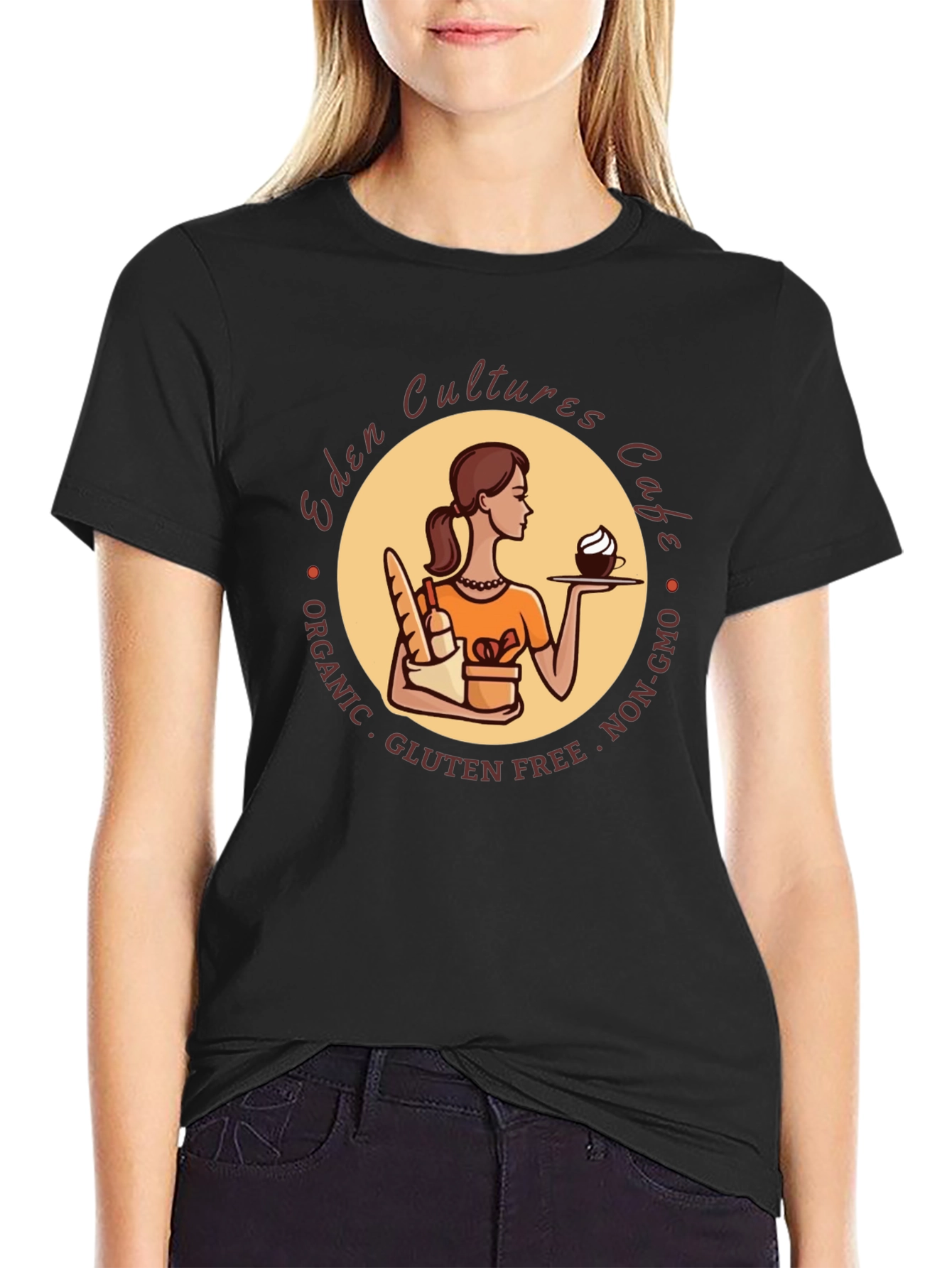 Eden Cultures Cafe Graphic T-Shirt