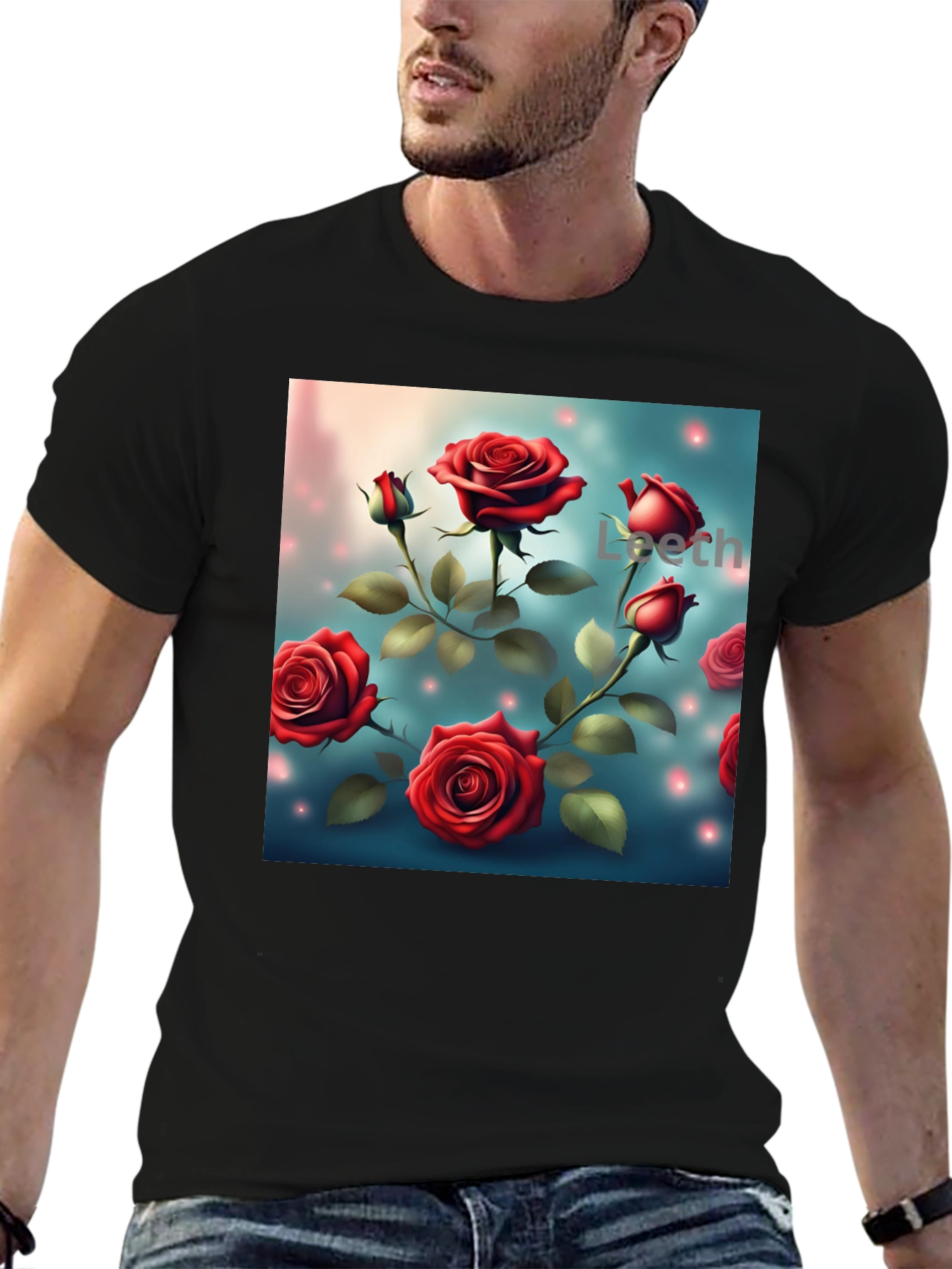 Rose Print T-Shirt - Floral Graphic Tee