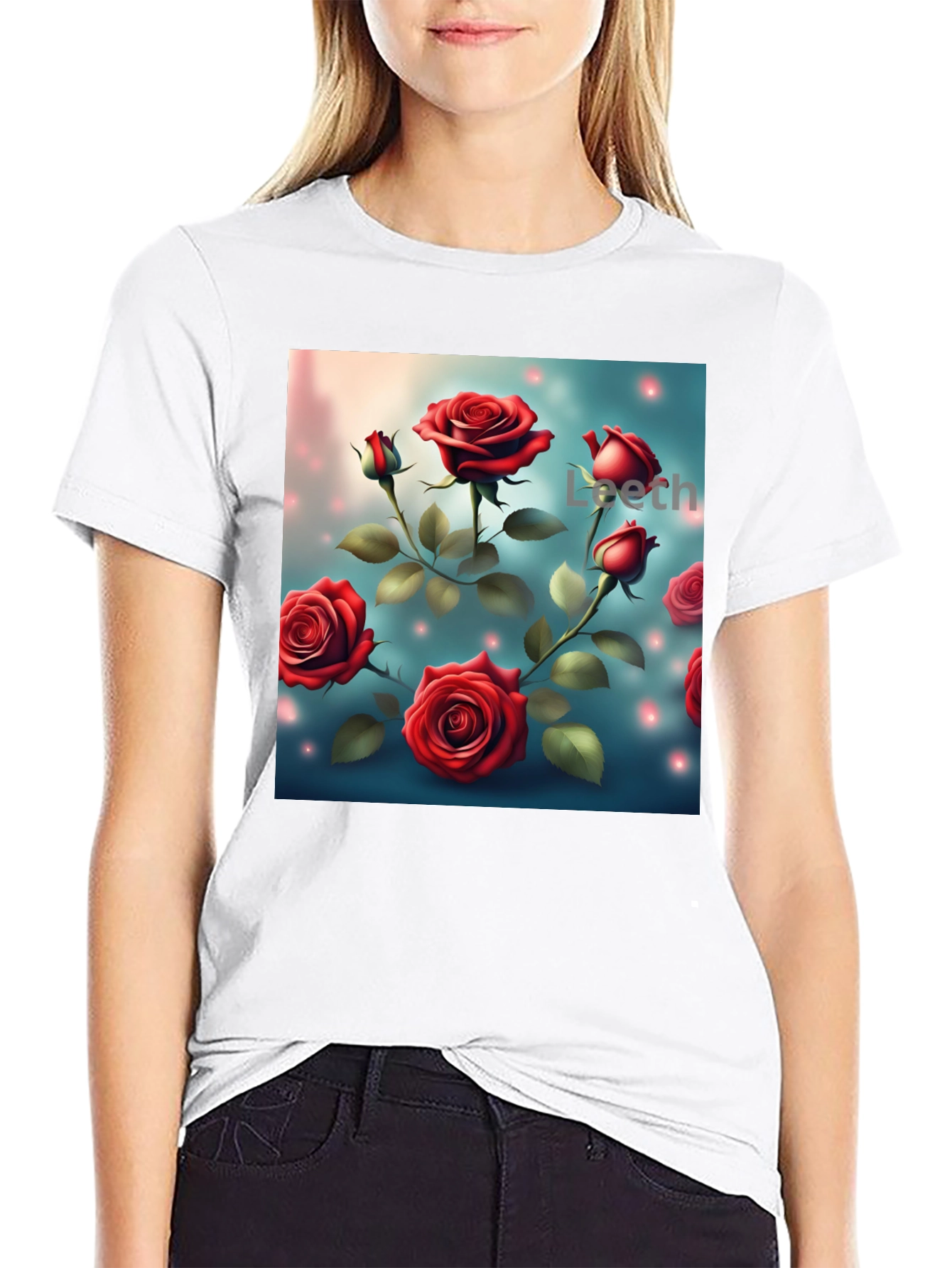 Rose Print T-Shirt - Floral Graphic Tee