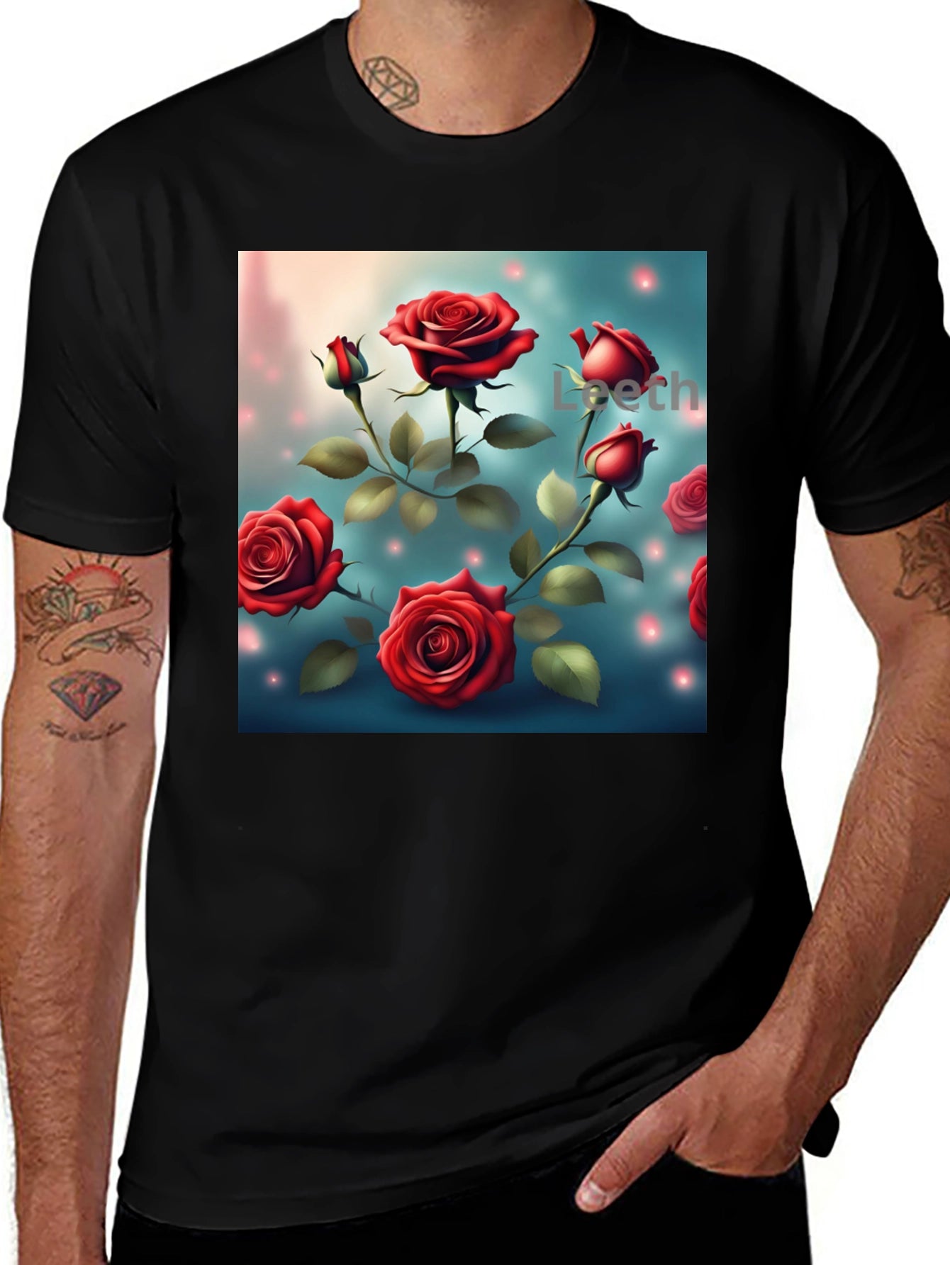 Rose Print T-Shirt - Floral Graphic Tee
