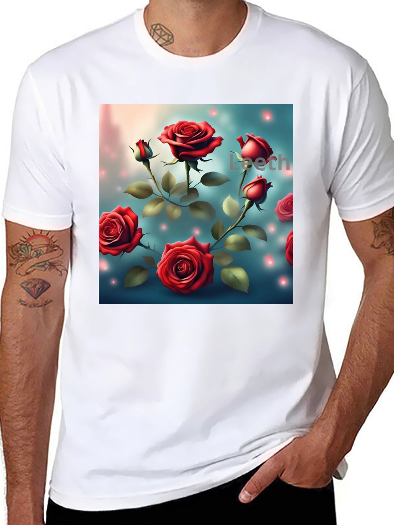 Rose Print T-Shirt - Floral Graphic Tee