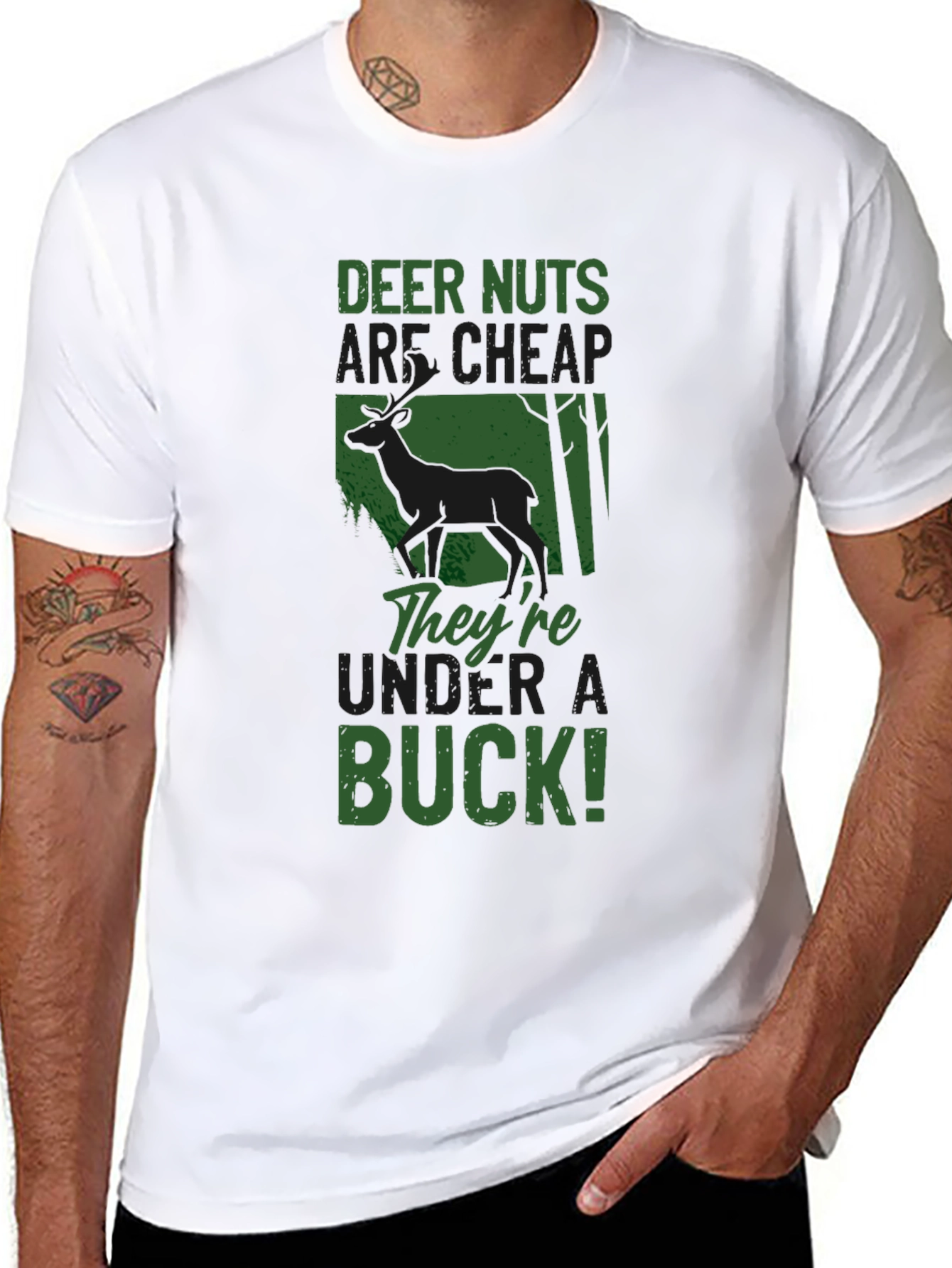 Deer Nuts Joke Graphic Tee