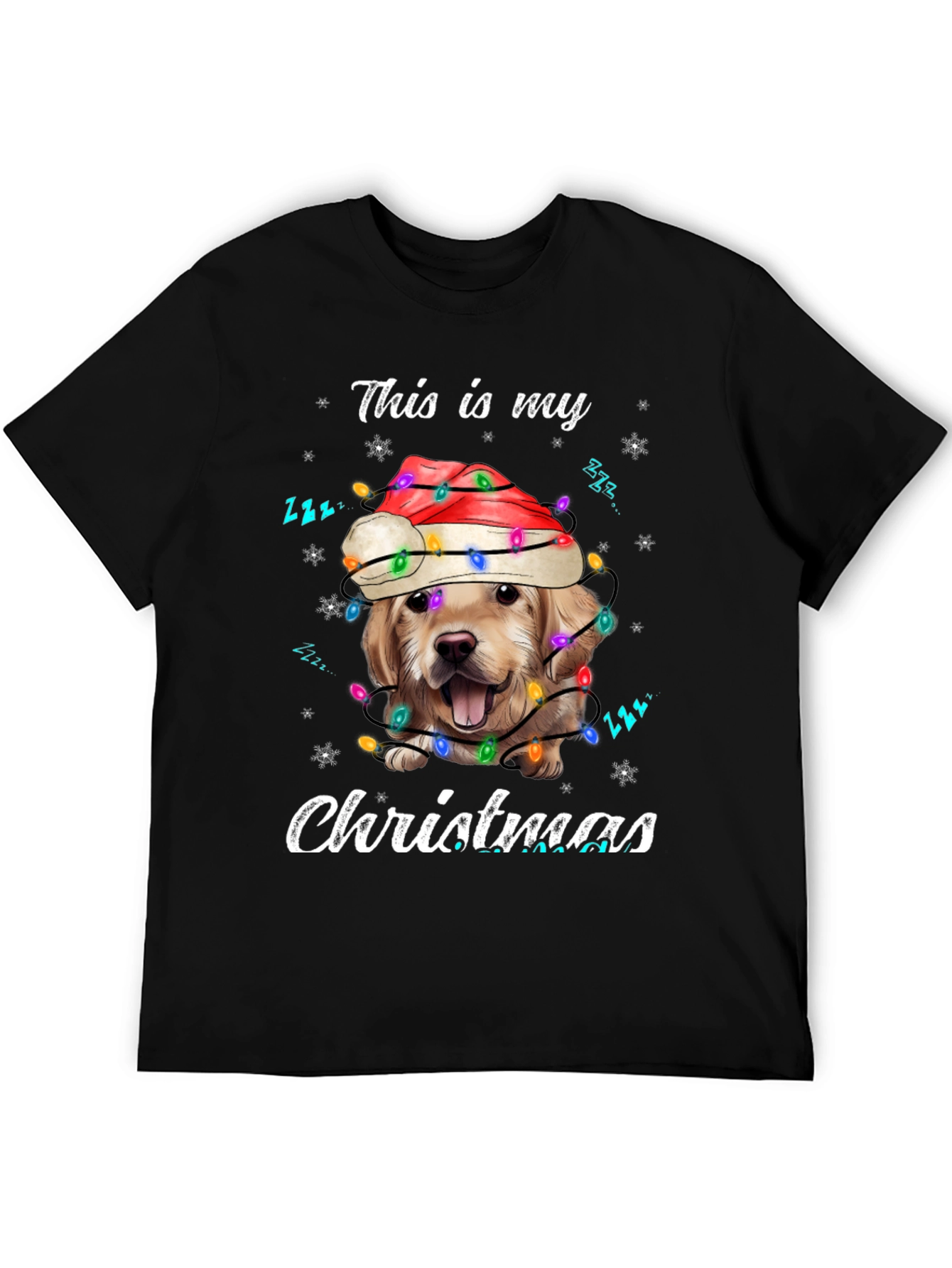 Christmas Dog T-Shirt: Holiday Golden Retriever Tee