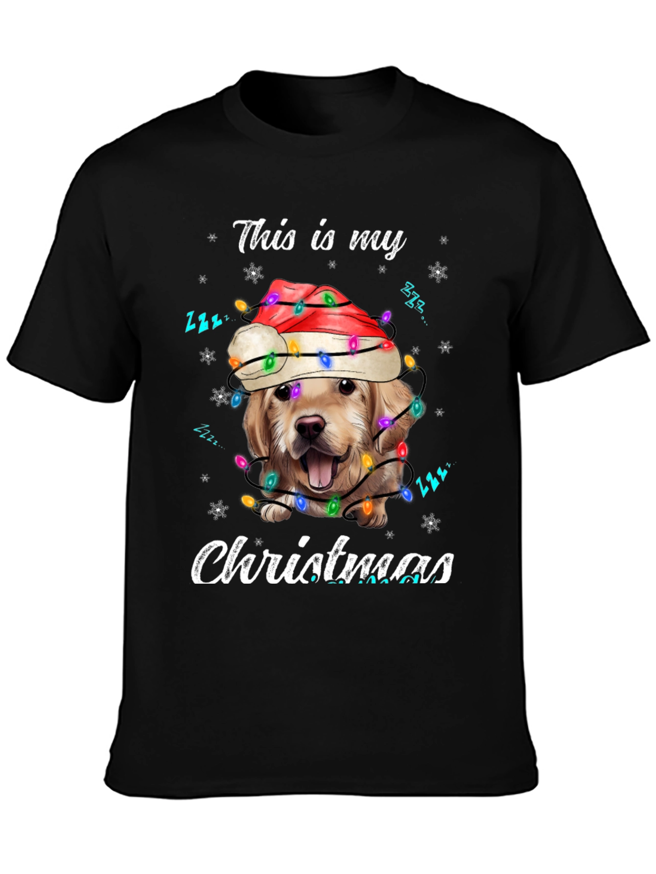 Christmas Dog T-Shirt: Holiday Golden Retriever Tee