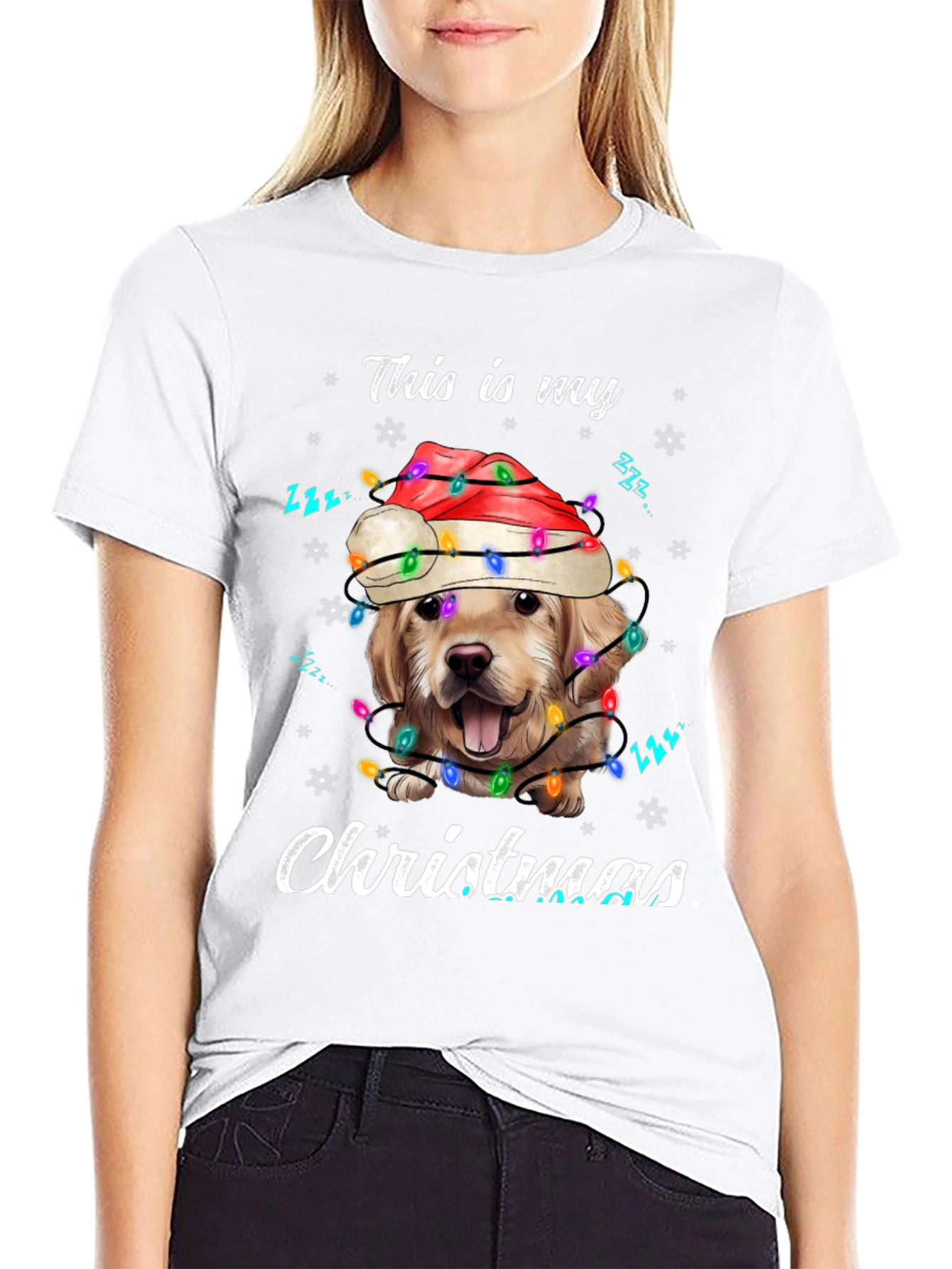 Christmas Dog T-Shirt: Holiday Golden Retriever Tee