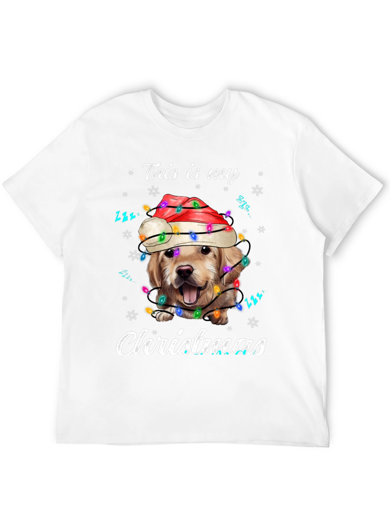 Christmas Dog T-Shirt: Holiday Golden Retriever Tee