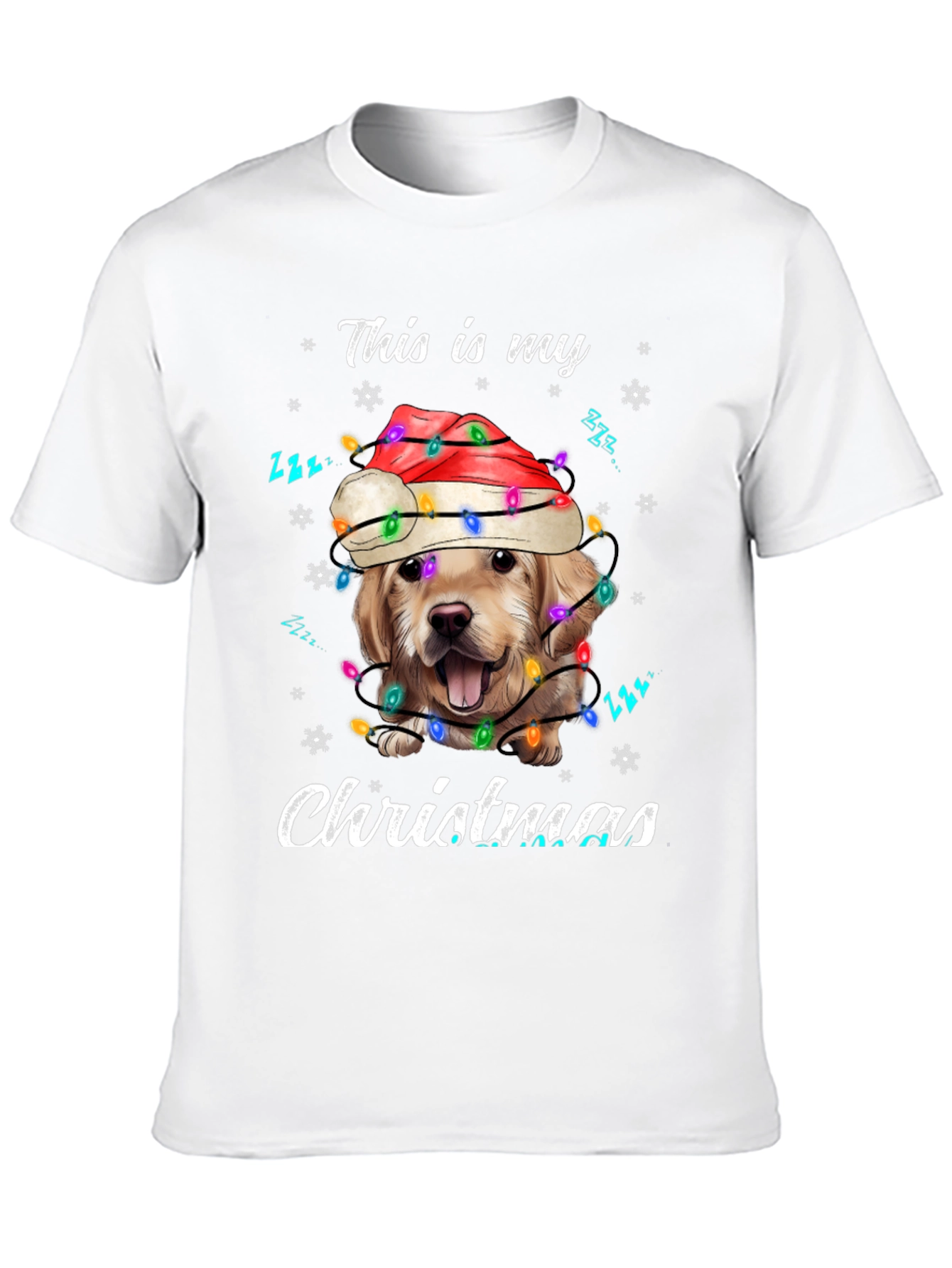 Christmas Dog T-Shirt: Holiday Golden Retriever Tee