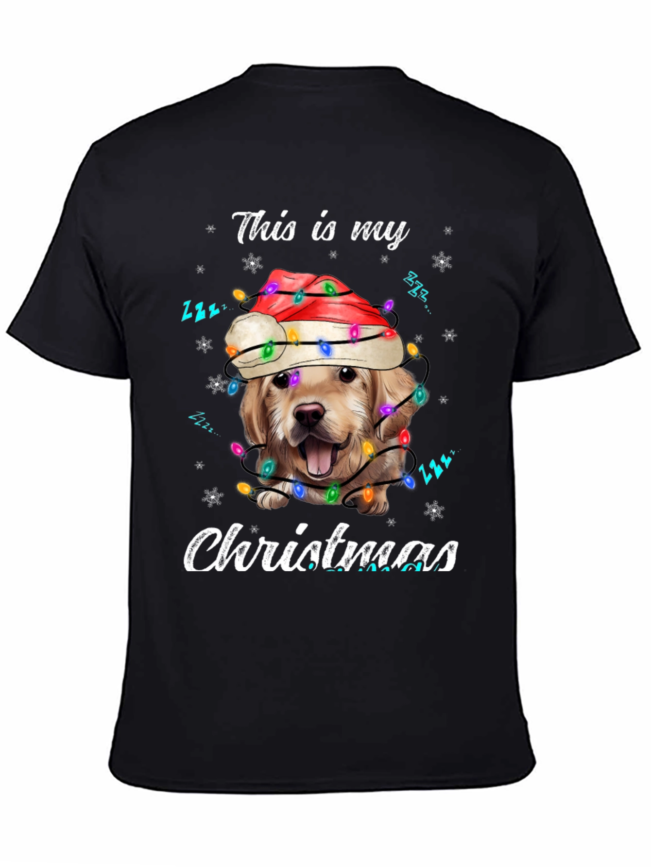 Christmas Dog T-Shirt: Holiday Golden Retriever Tee