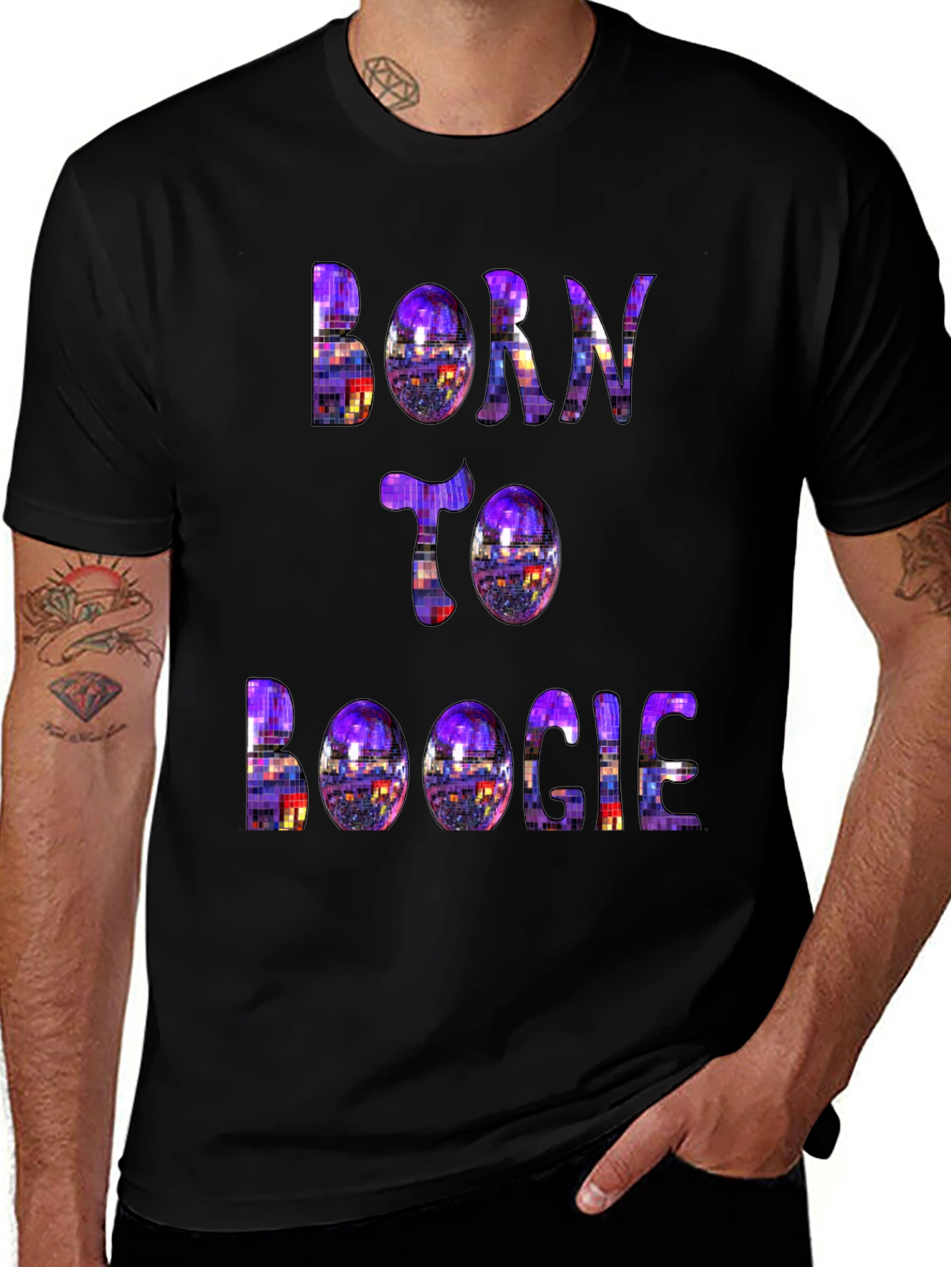 Born to Boogie T-Shirt - Retro Disco Style