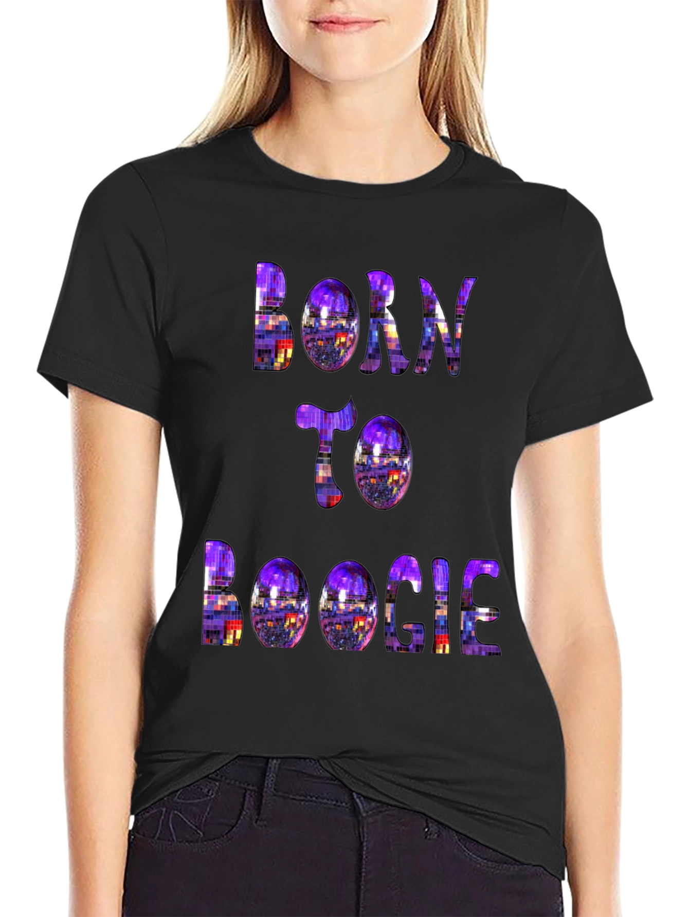 Born to Boogie T-Shirt - Retro Disco Style