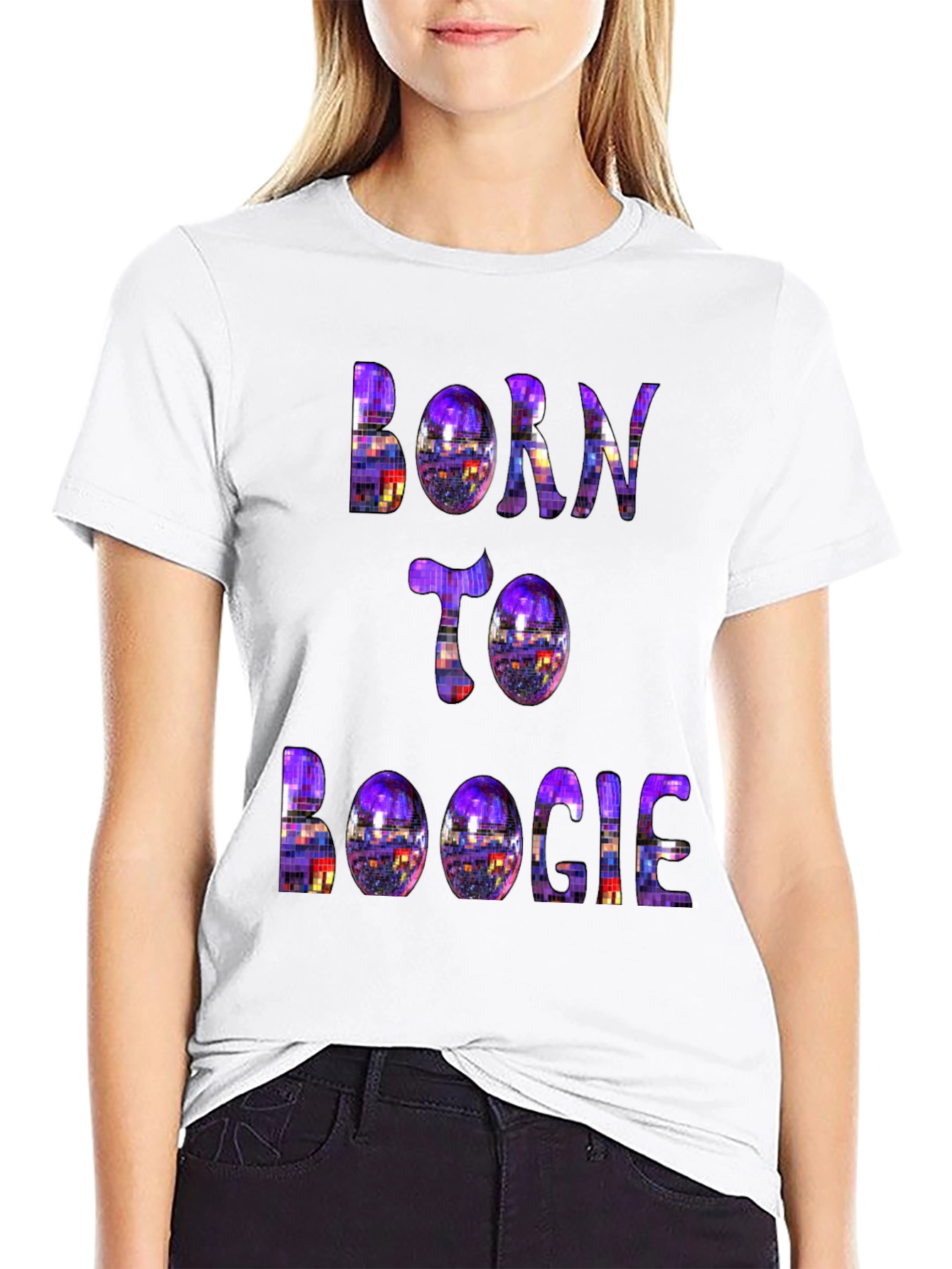Born to Boogie T-Shirt - Retro Disco Style