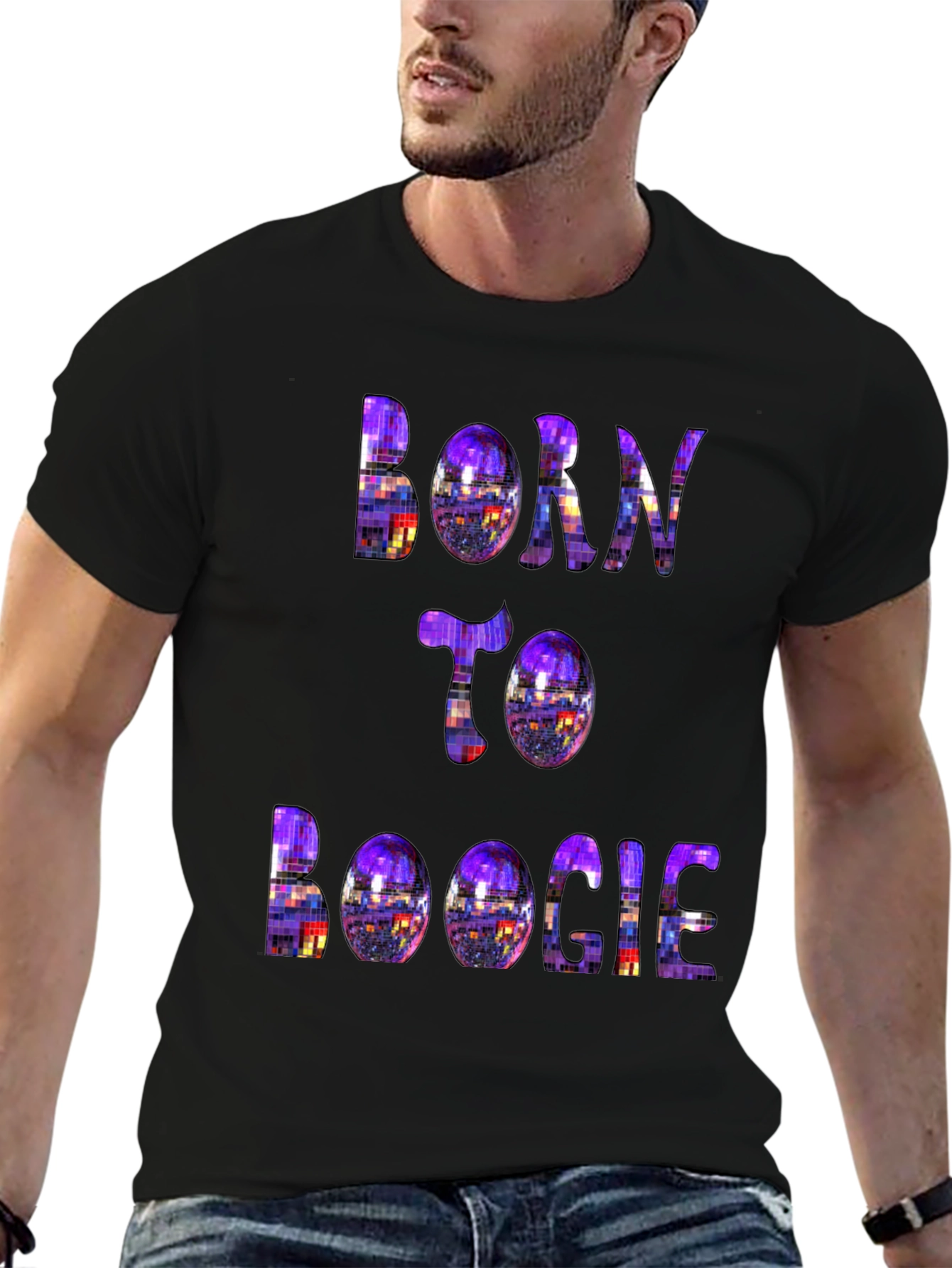 Born to Boogie T-Shirt - Retro Disco Style