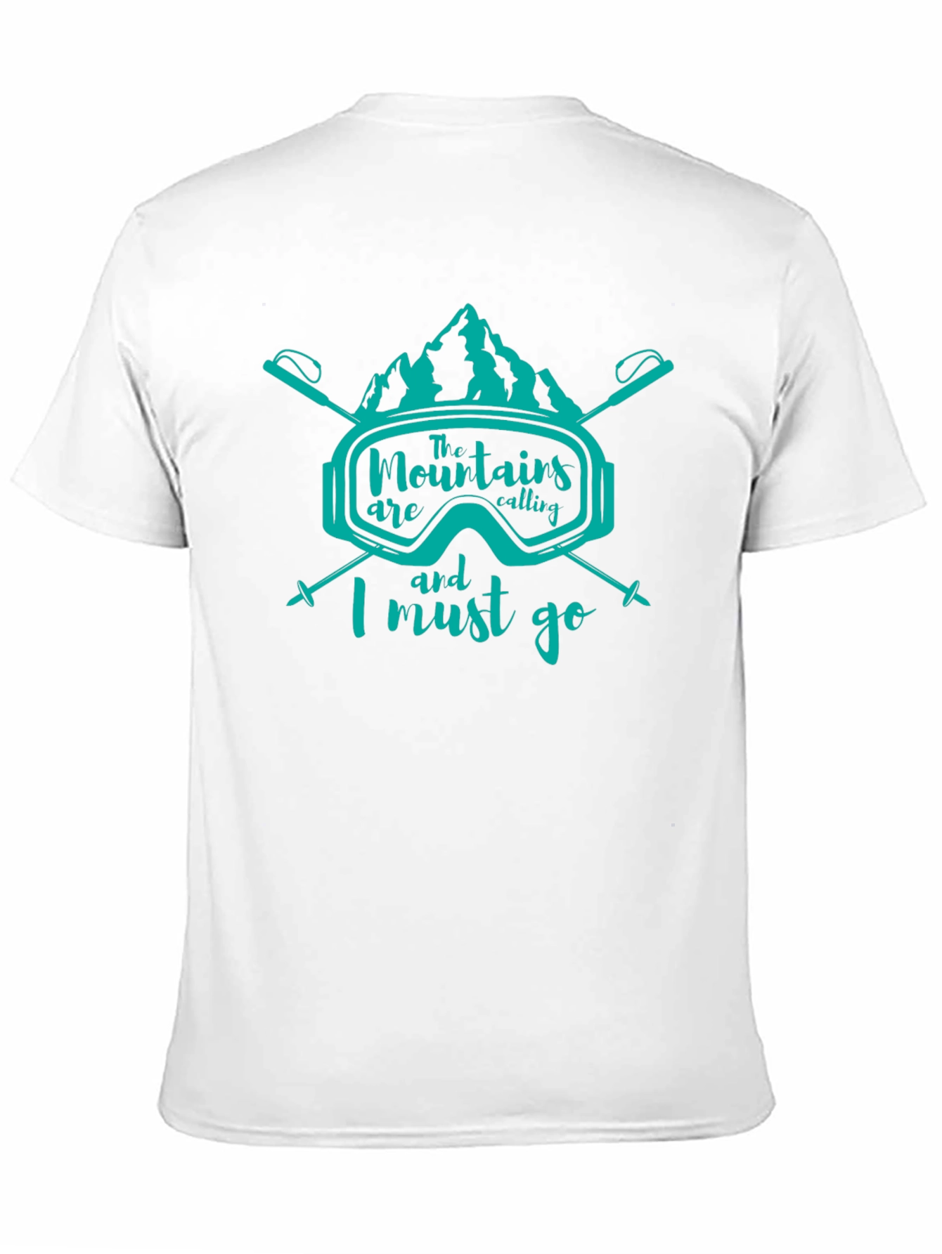 Mountains are Calling Black Tee - Adventure Ready