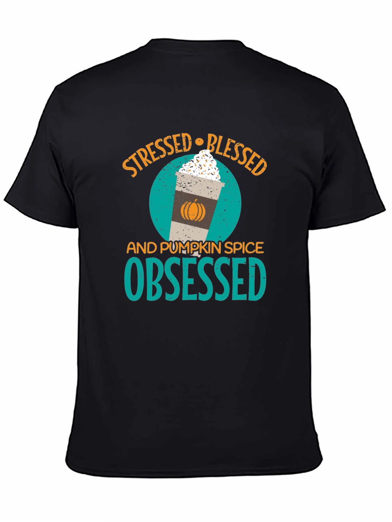 Stressed Blessed Pumpkin Spice Obsessed T-Shirt