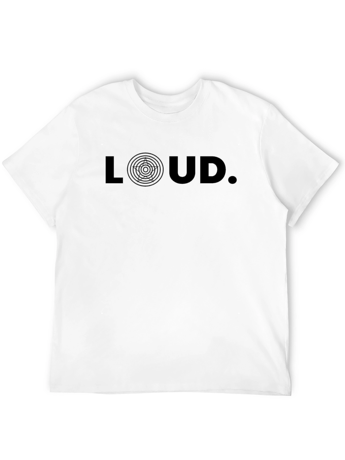 LOUD Graphic Print Black T-Shirt - Stylish & Modern