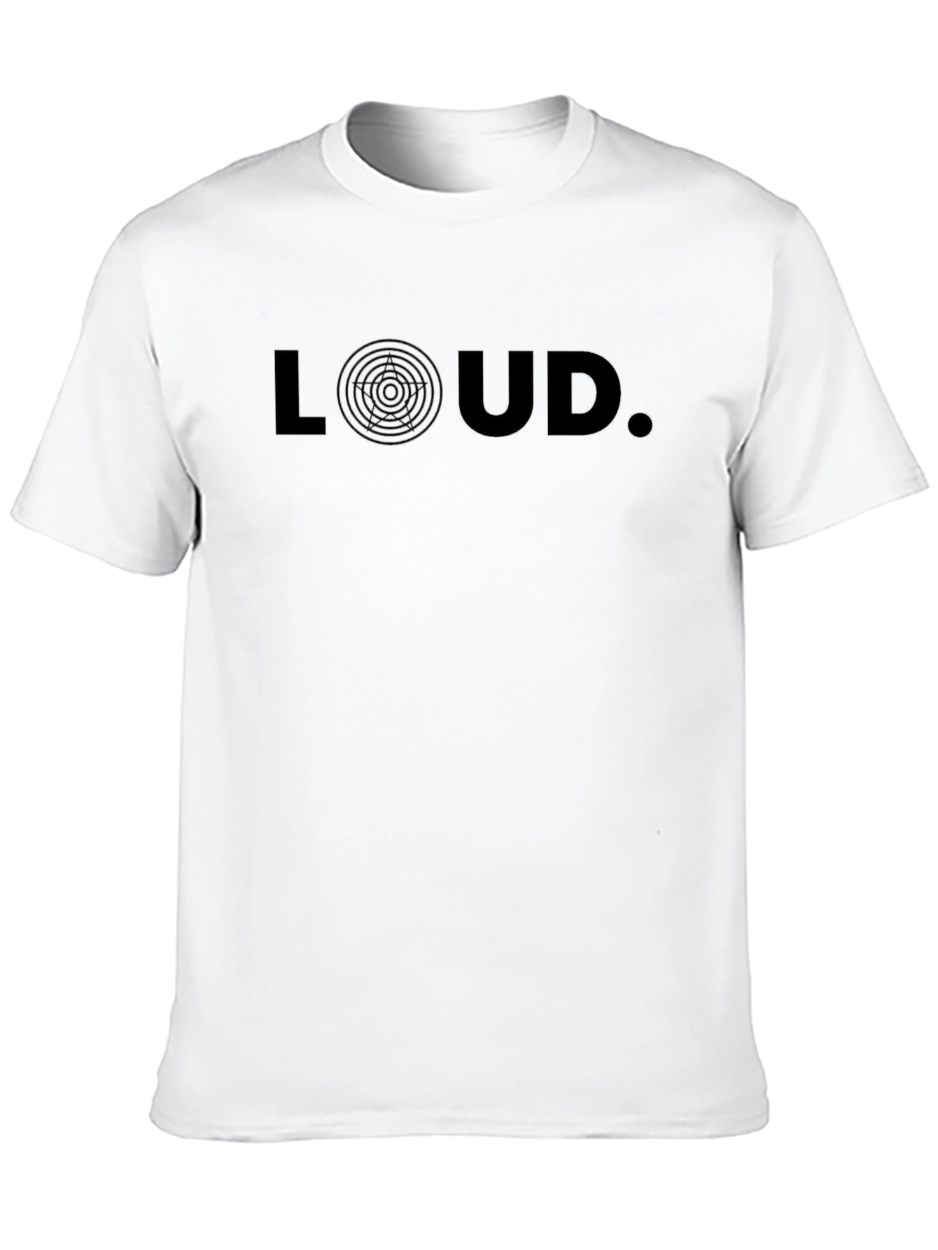 LOUD Graphic Print Black T-Shirt - Stylish & Modern