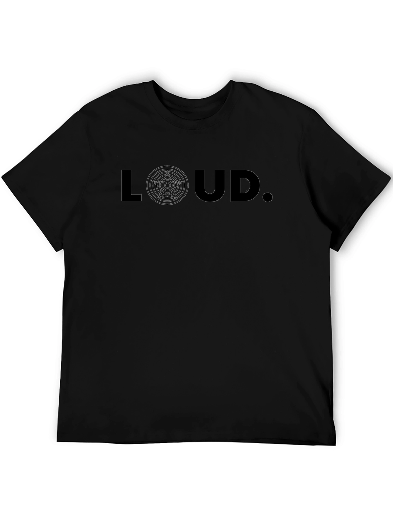 LOUD Graphic Print Black T-Shirt - Stylish & Modern
