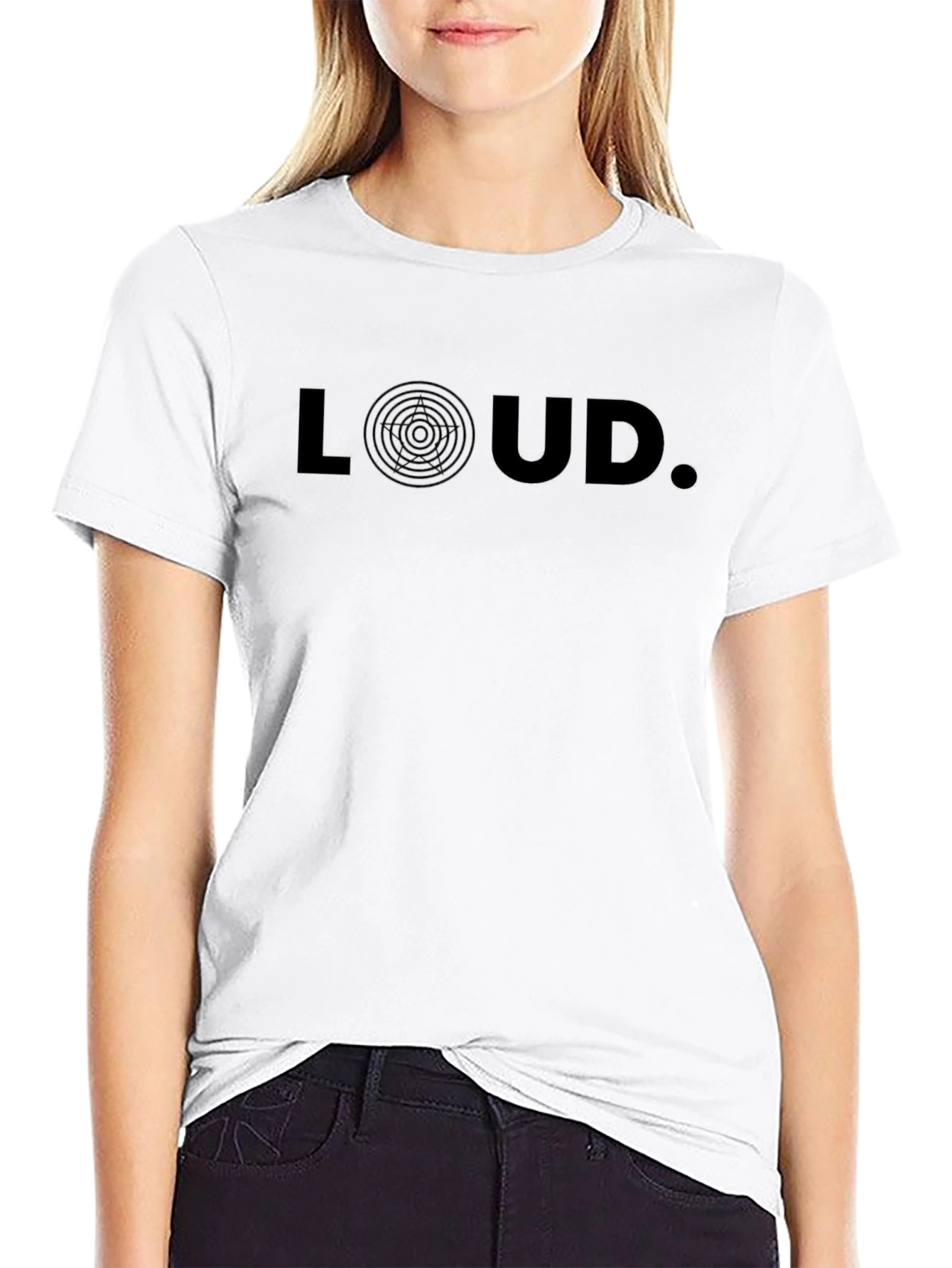 LOUD Graphic Print Black T-Shirt - Stylish & Modern