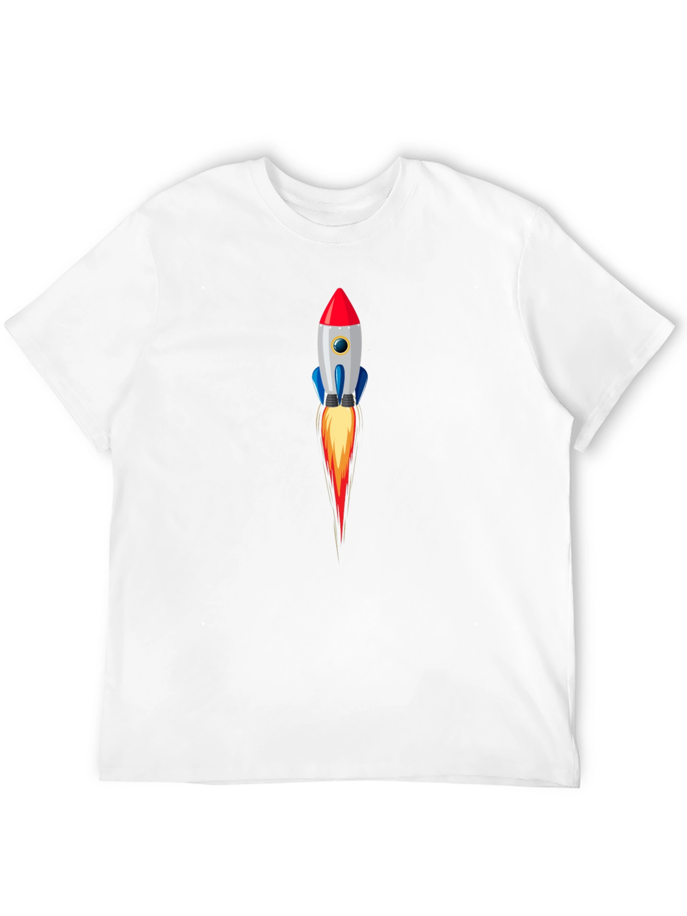 Rocket Launch Graphic Tee - Stylish Black T-Shirt