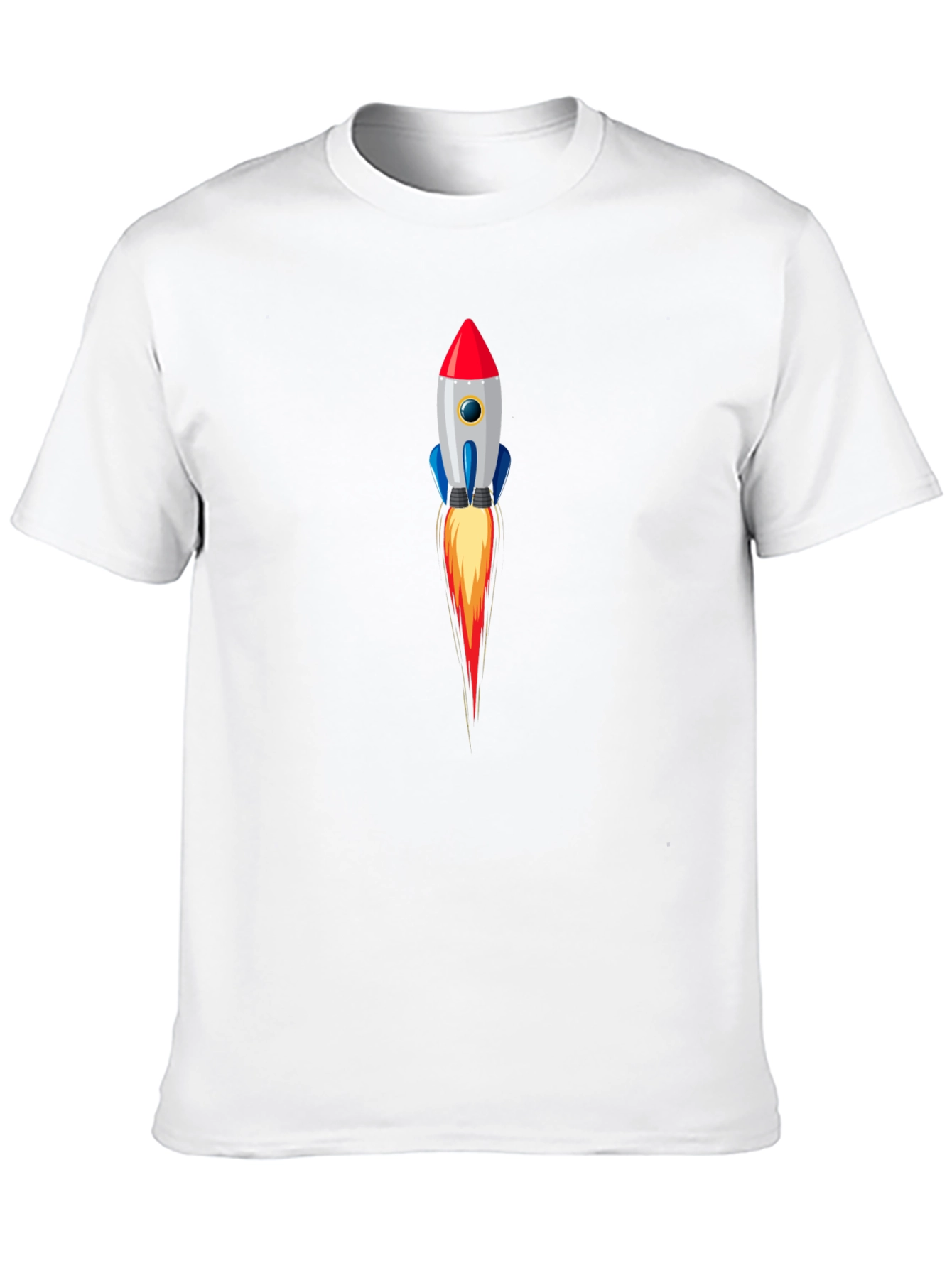 Rocket Launch Graphic Tee - Stylish Black T-Shirt