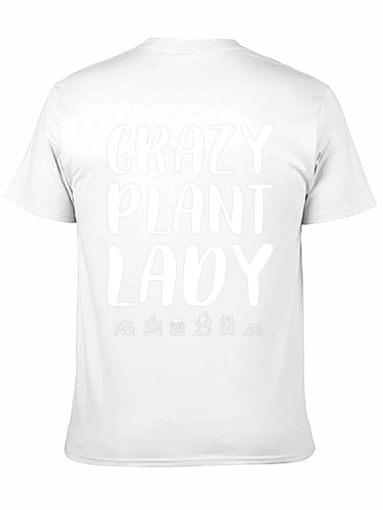 Crazy Plant Lady Graphic Tee - Black Cotton T-Shirt