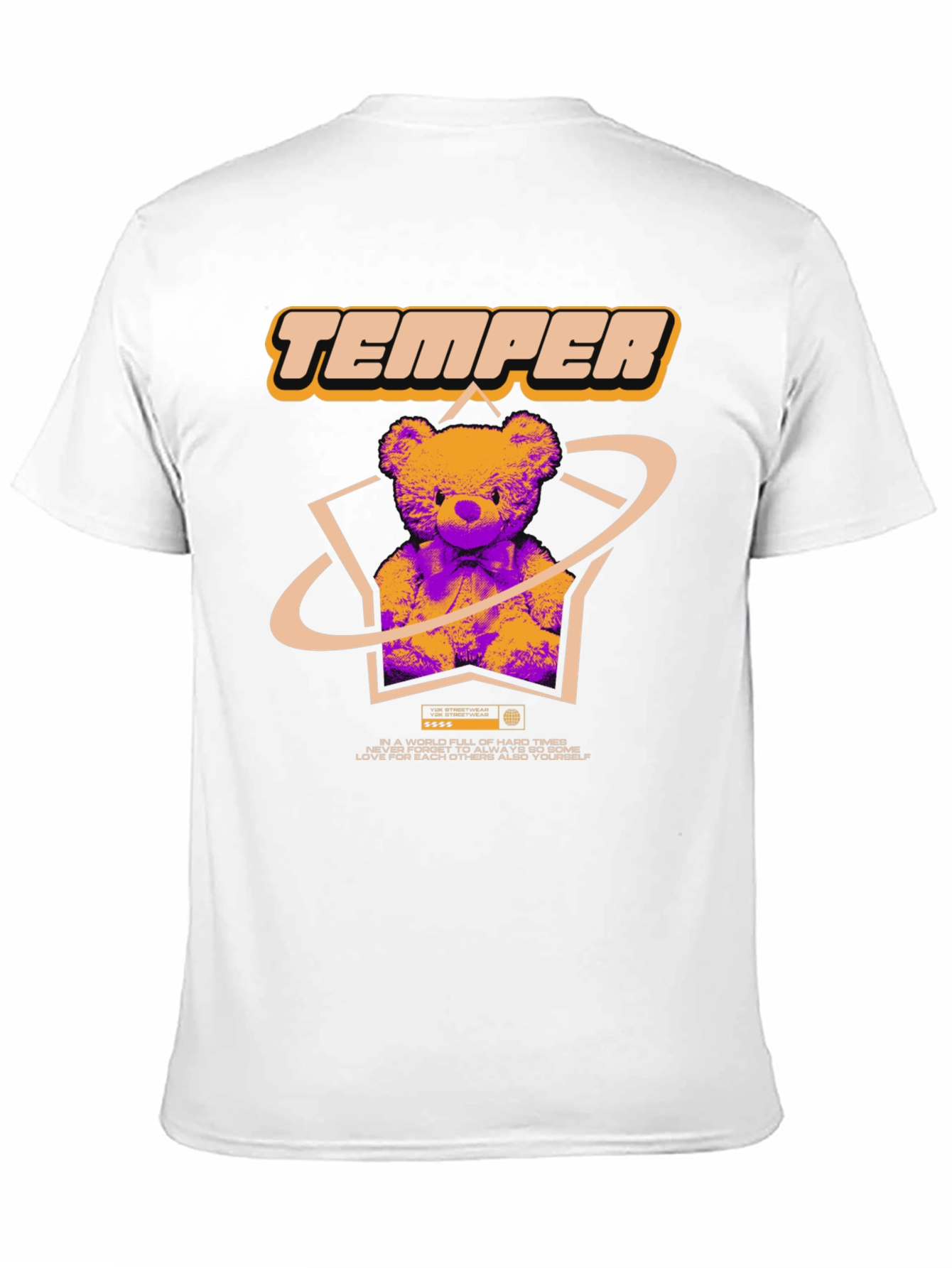 Trendy Graphic Tee - Temper Bear Design