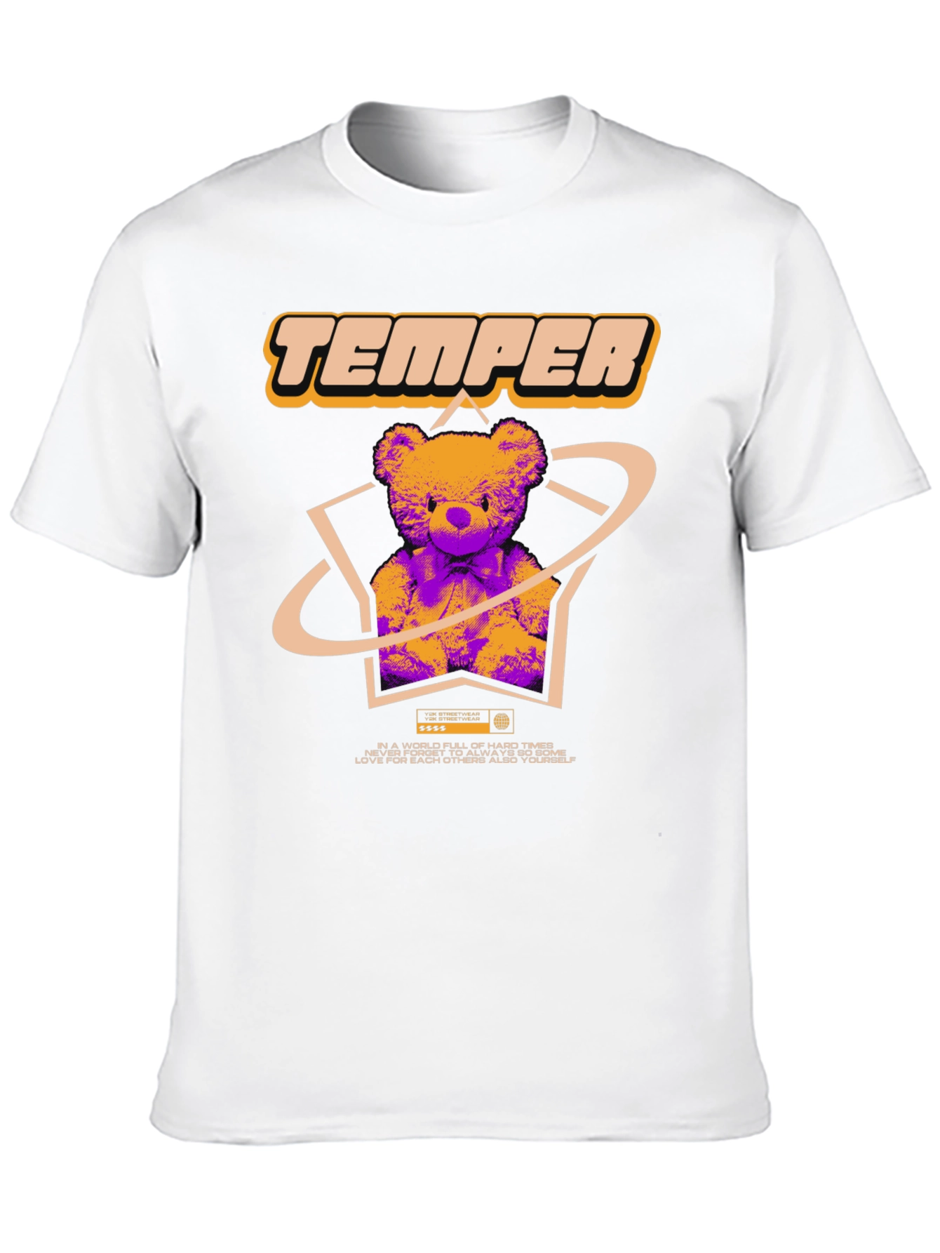 Trendy Graphic Tee - Temper Bear Design