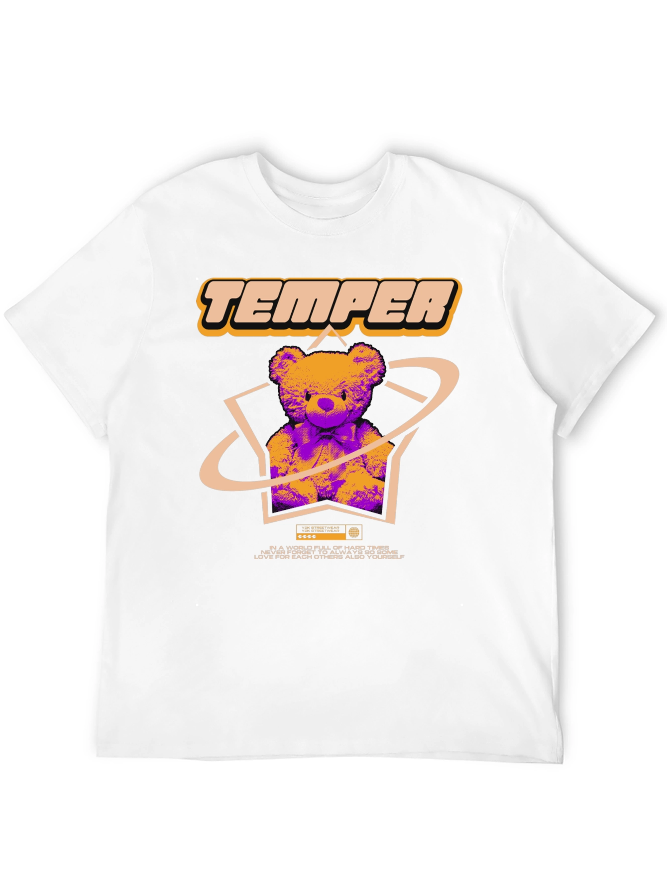 Trendy Graphic Tee - Temper Bear Design