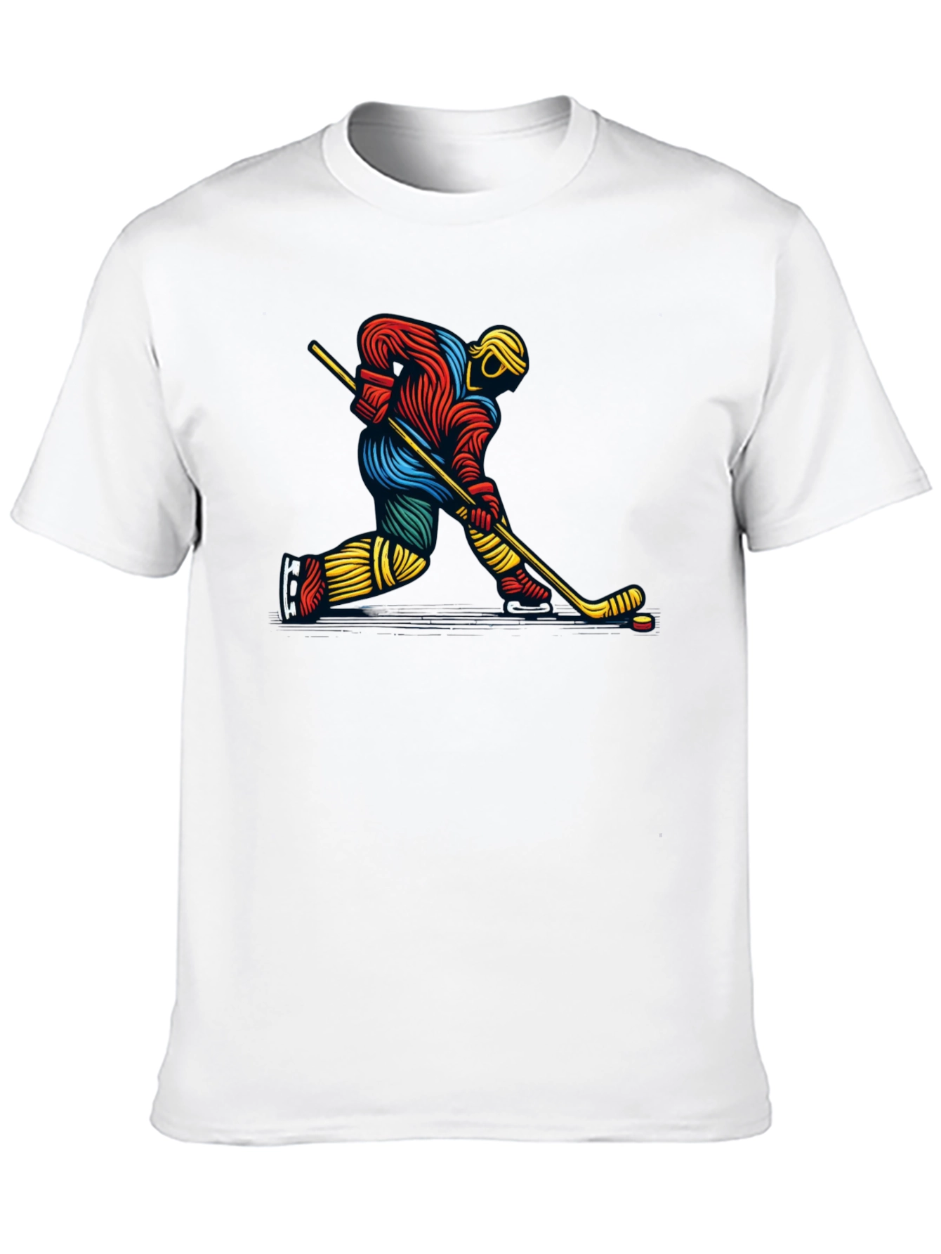 Hockey Player Graphic Tee - Stylish and Unique!