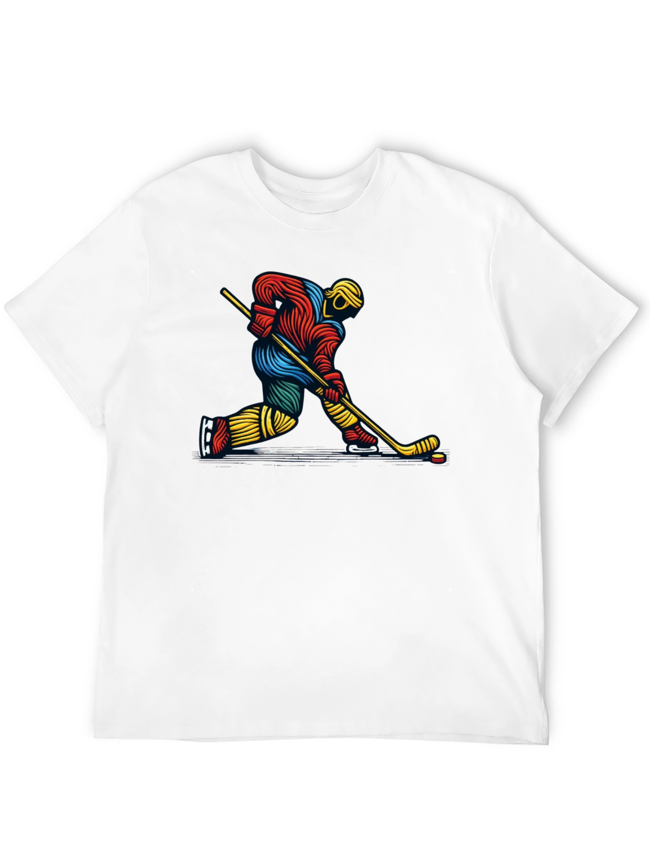 Hockey Player Graphic Tee - Stylish and Unique!