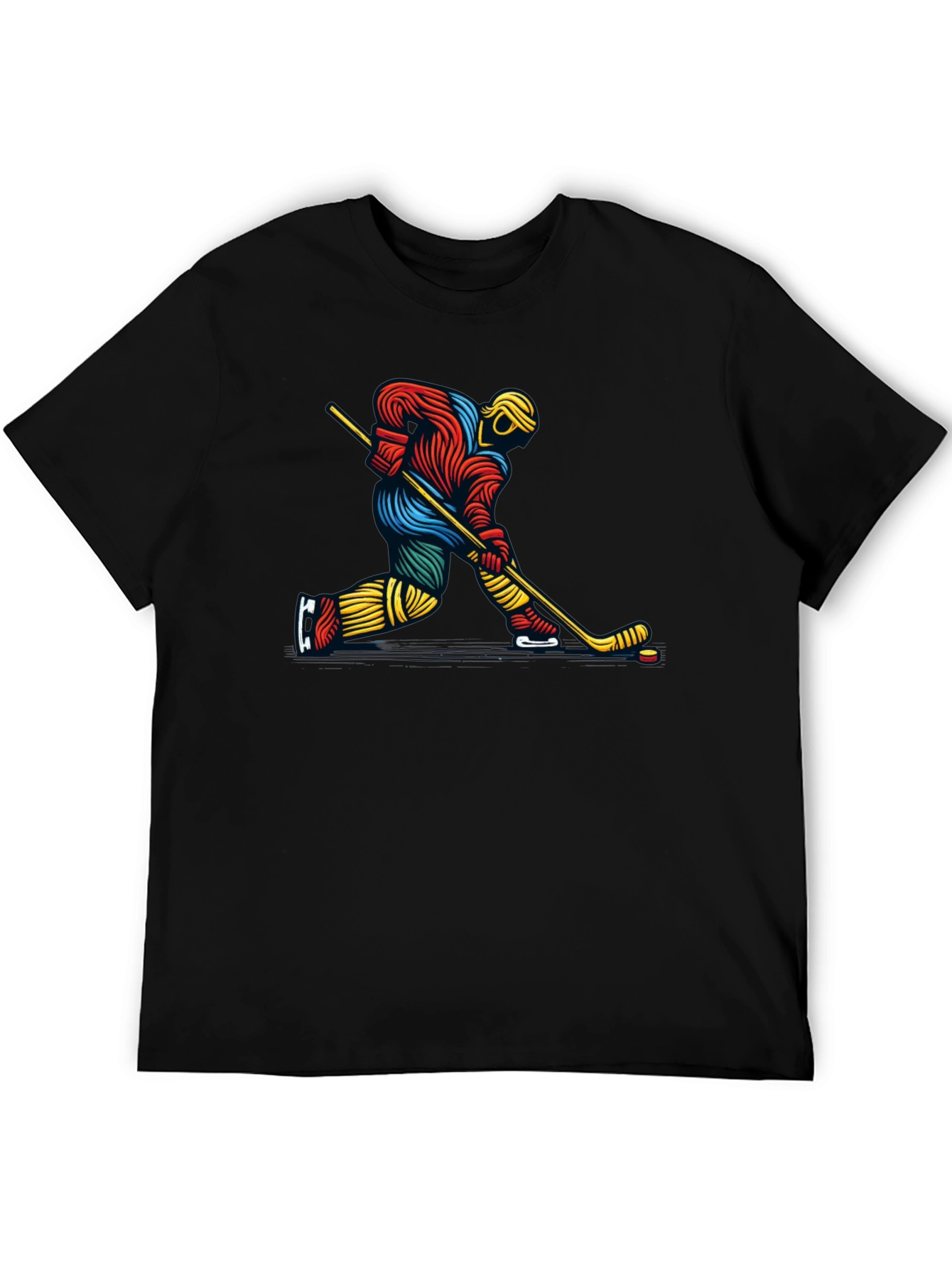 Hockey Player Graphic Tee - Stylish and Unique!