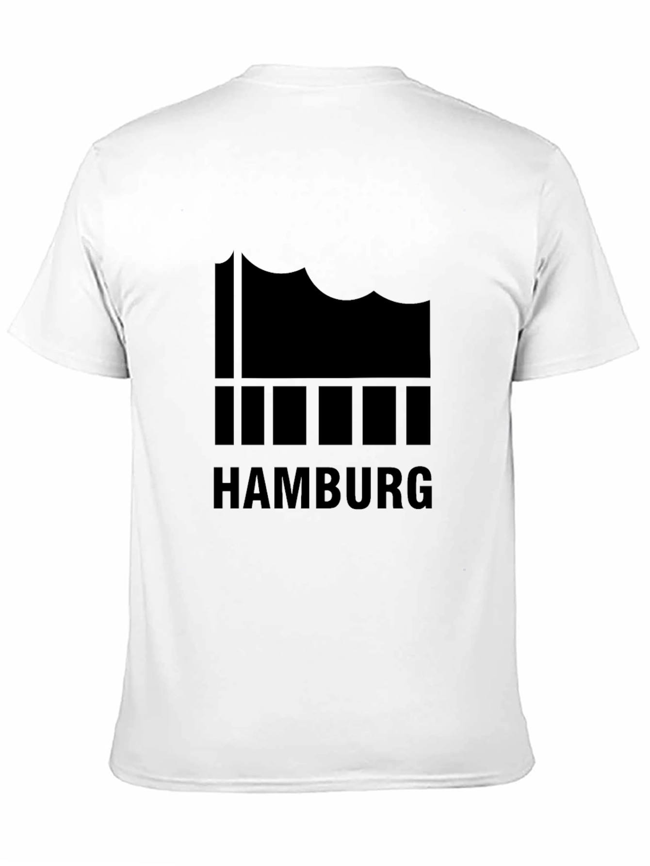 Hamburg Germany Graphic Tee - Black Cotton T-Shirt