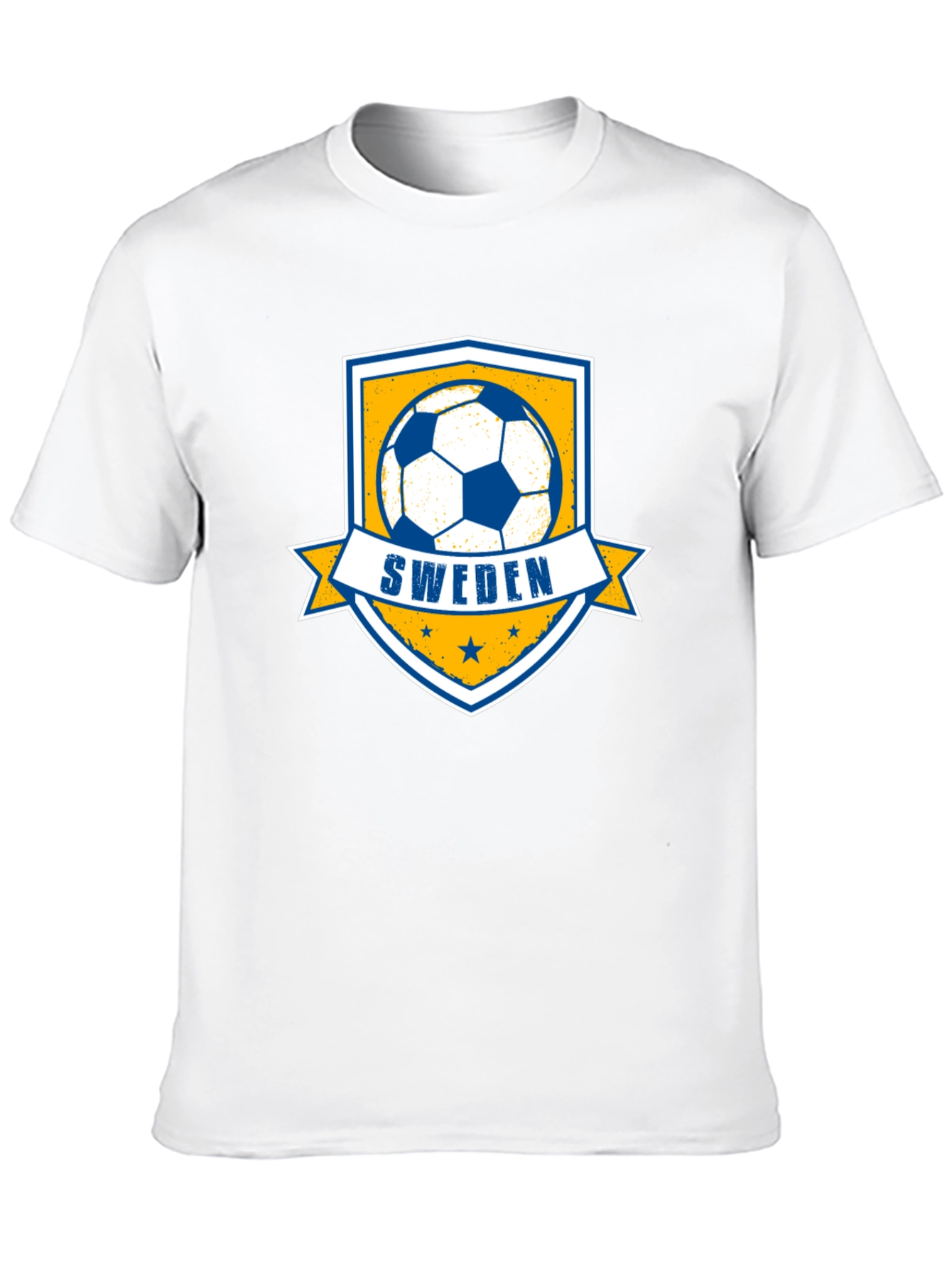 Sweden Soccer T-Shirt - Black Tee