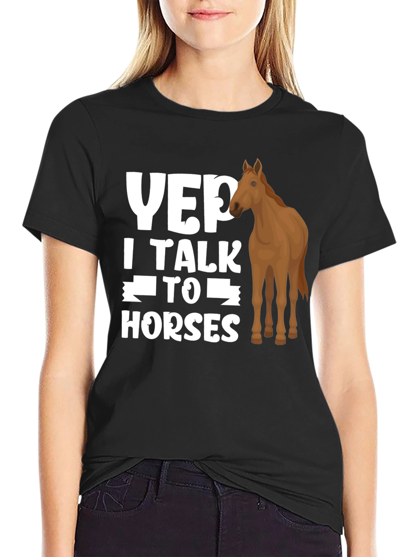 Yep I Talk to Horses Graphic Tee
