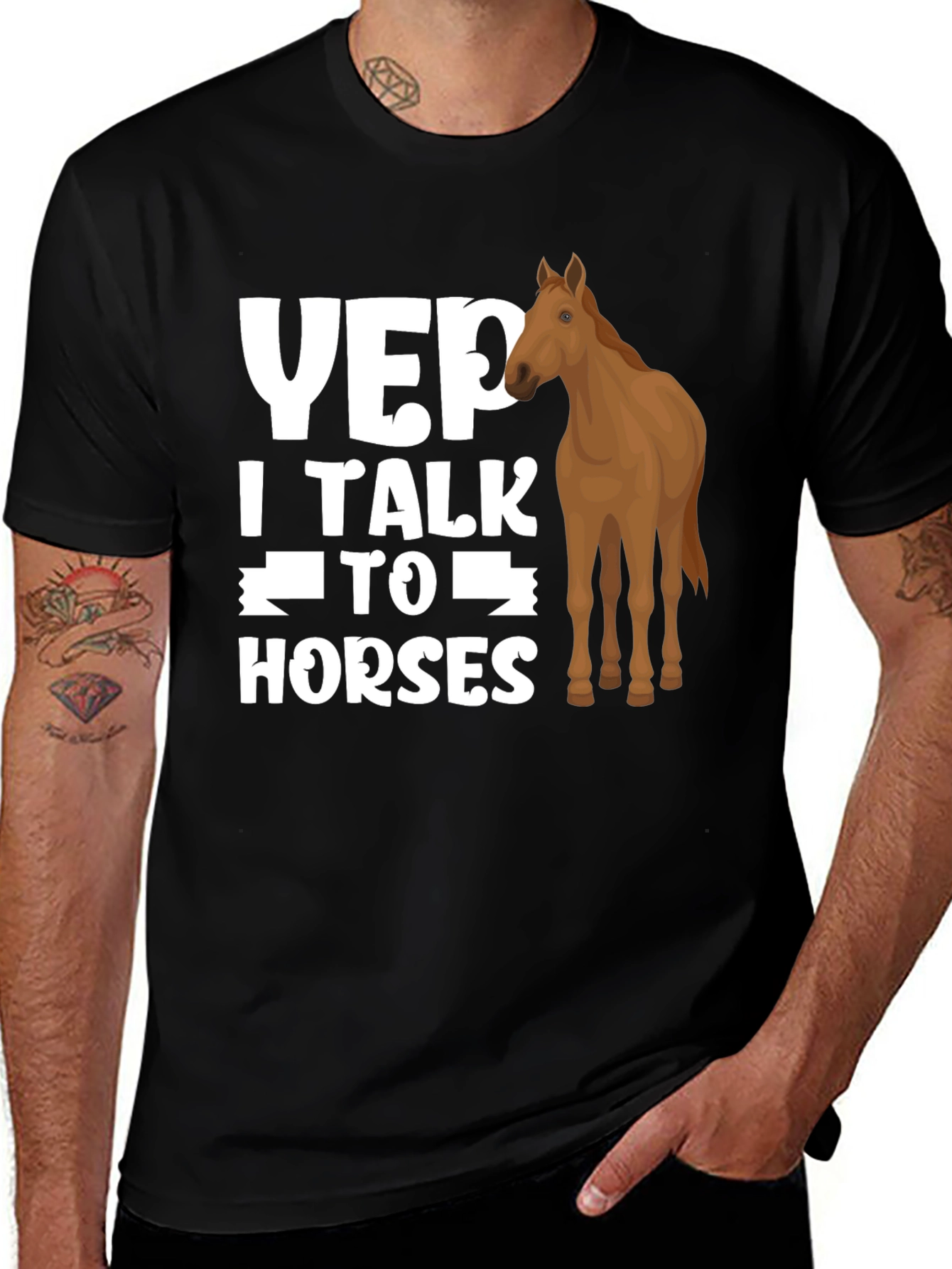 Yep I Talk to Horses Graphic Tee