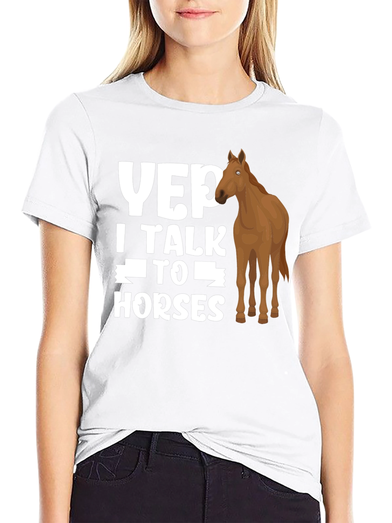 Yep I Talk to Horses Graphic Tee