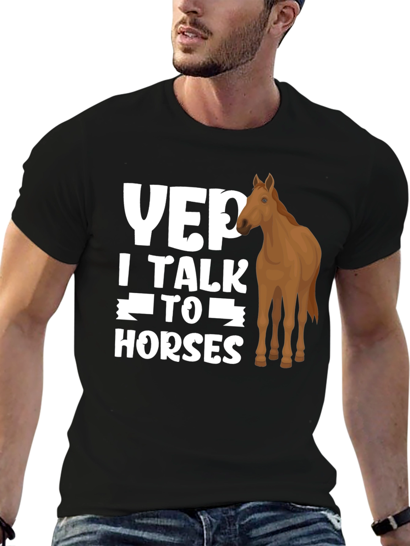 Yep I Talk to Horses Graphic Tee