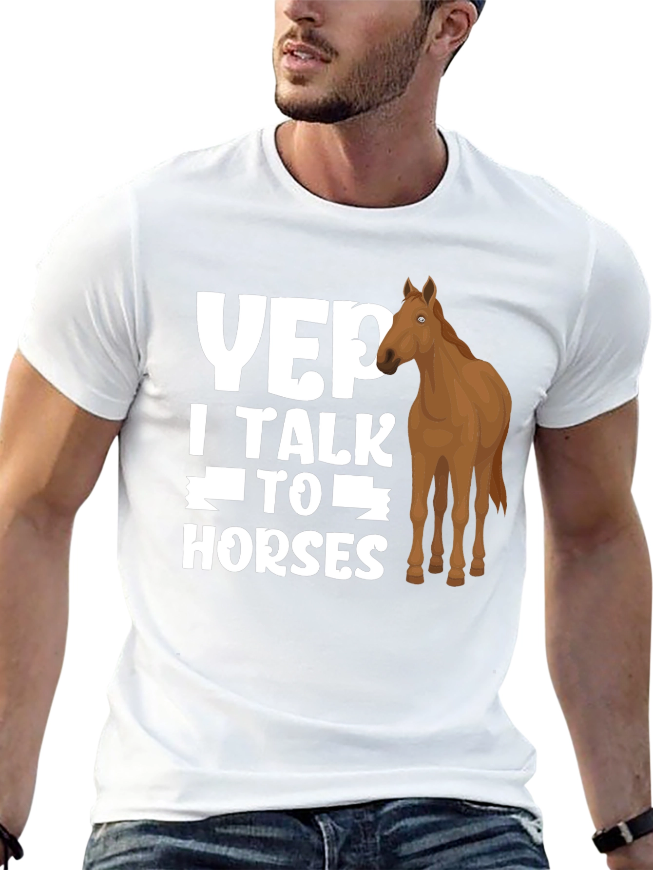 Yep I Talk to Horses Graphic Tee
