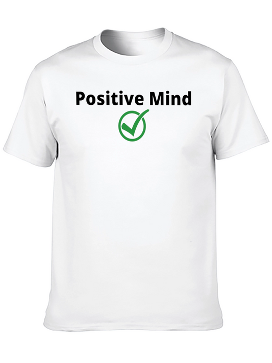 Positive Mind Black Cotton Tee