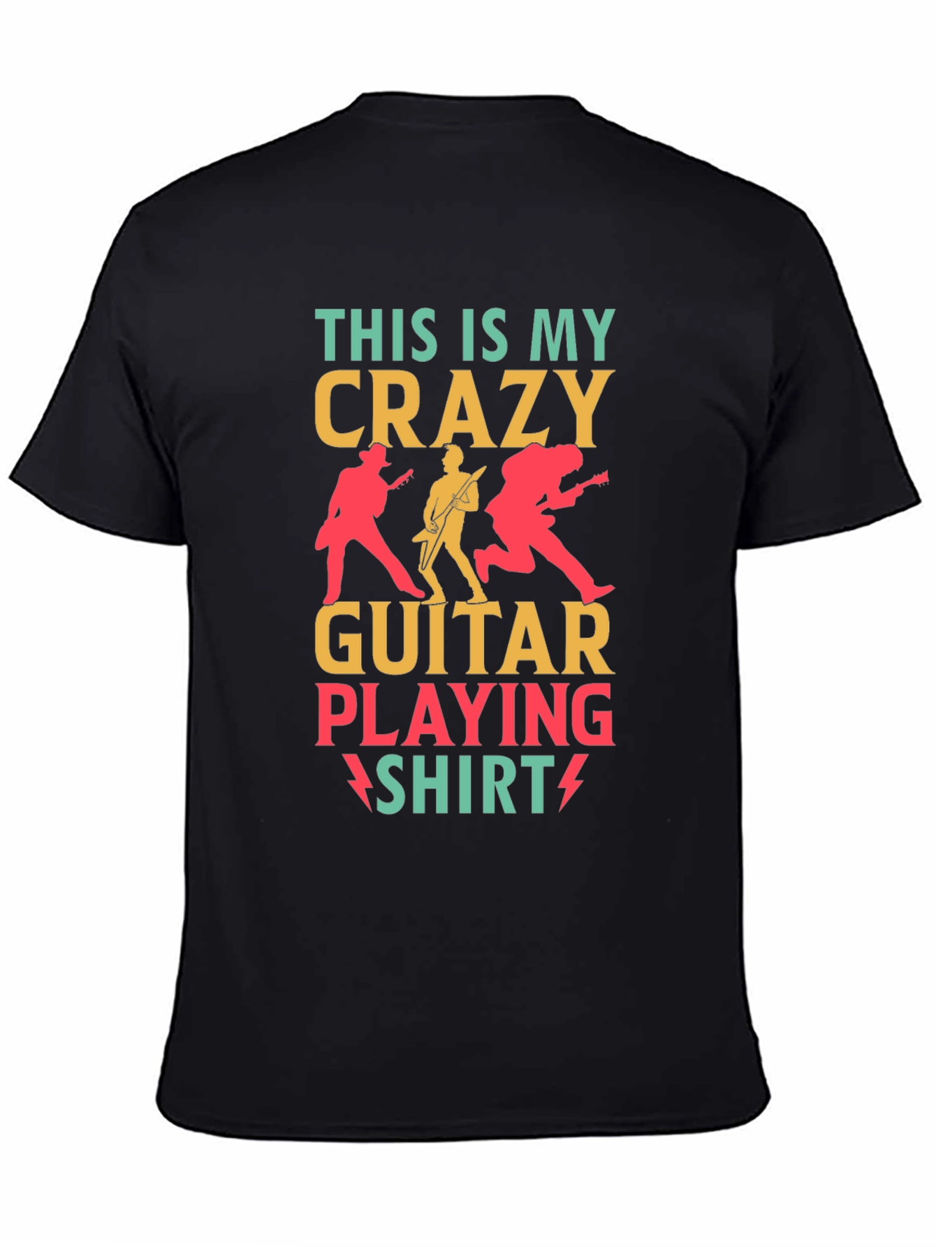 Crazy Guitar Playing Shirt - Rock Concert T-Shirt