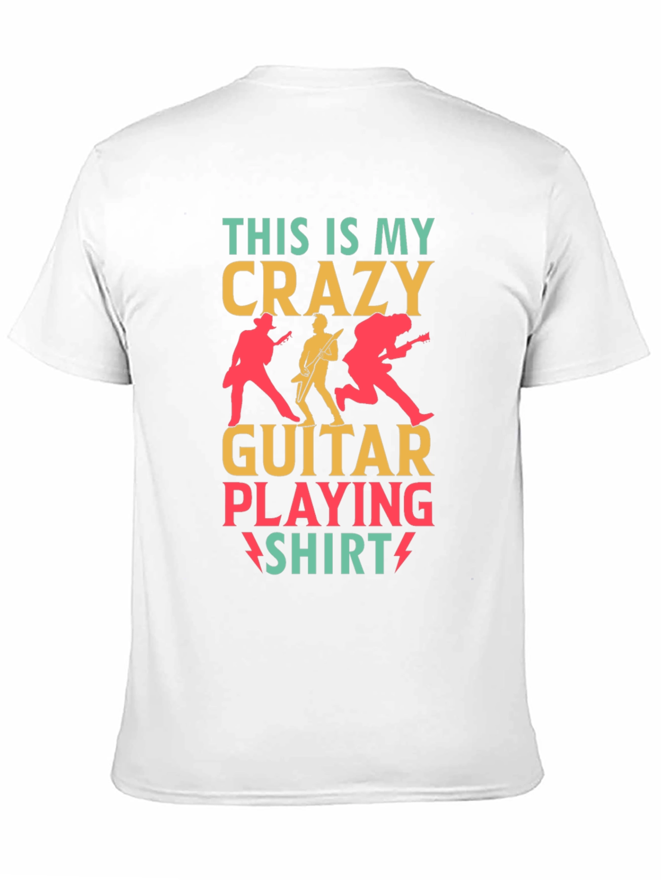 Crazy Guitar Playing Shirt - Rock Concert T-Shirt