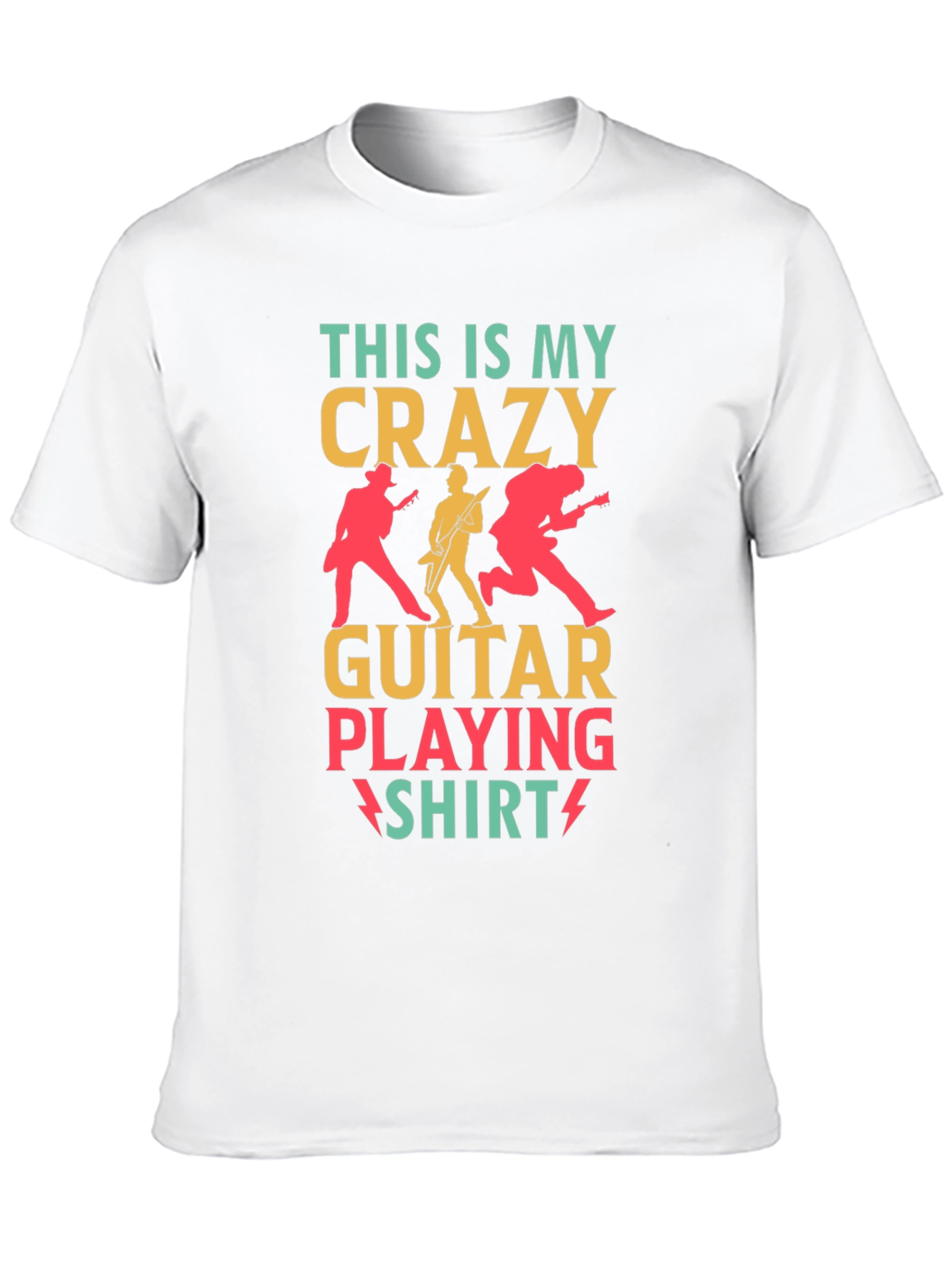 Crazy Guitar Playing Shirt - Rock Concert T-Shirt